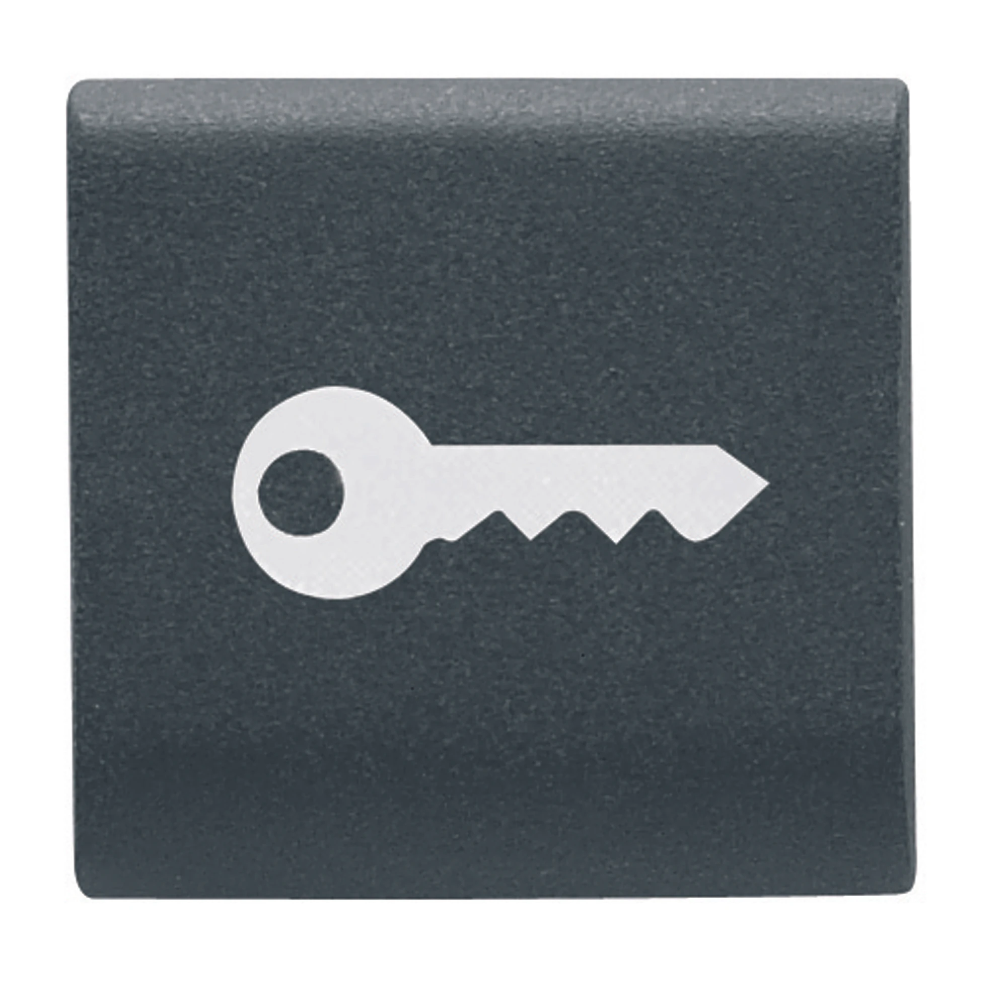 GEWISS GW12543 INTERCHANGEABLE BUTTON KEY - 22X22mm - KEY - SATIN BLACK - CHORUSMART (img_001)