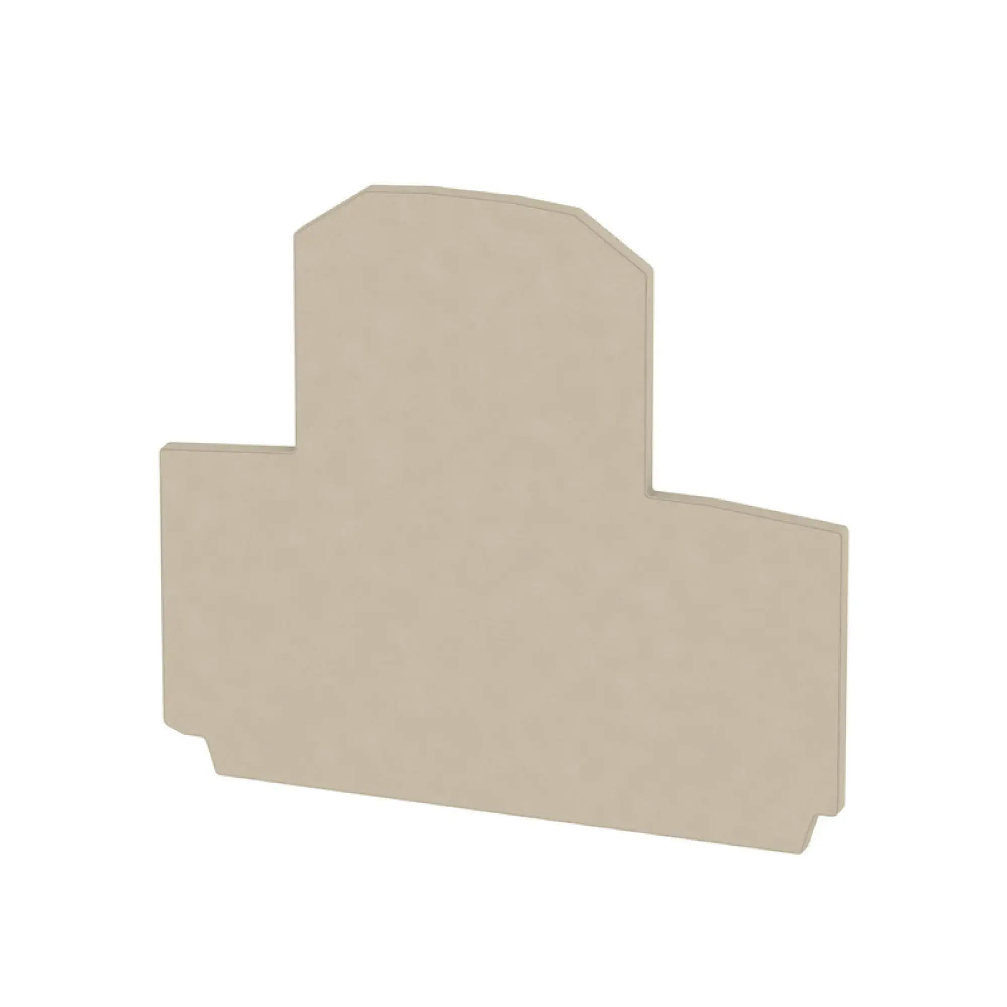 Weidmüller 1084000000 End plate (terminals), dark beige, Height: 60 mm, Width: 1.5 mm, V-0, Wemid (img_001)