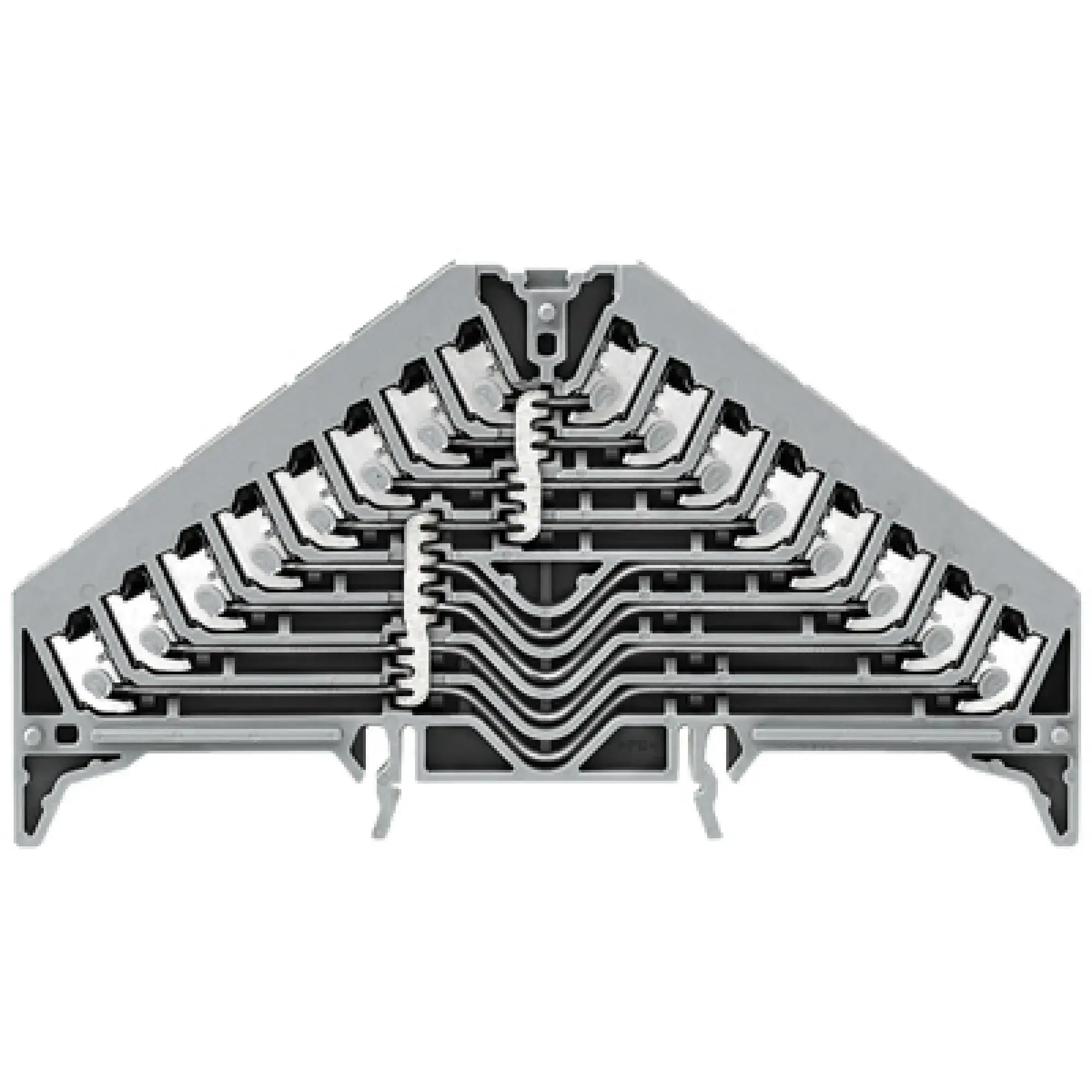 Weidmüller 1173870000 Potential distributor terminal, PUSH IN, grey, 1.5 mm², 17.5 A, 250 V, Number of connections: 32, Number of levels: 8, TS 35 x 7.5, V-0, Polycarbonate (img_001) Weidmüller 1173870000 Potential distributor terminal, PUSH IN, grey, 1.5 mm², 17.5 A, 250 V, Number of connections: 32, Number of levels: 8, TS 35 x 7.5, V-0, Polycarbonate (img_001)