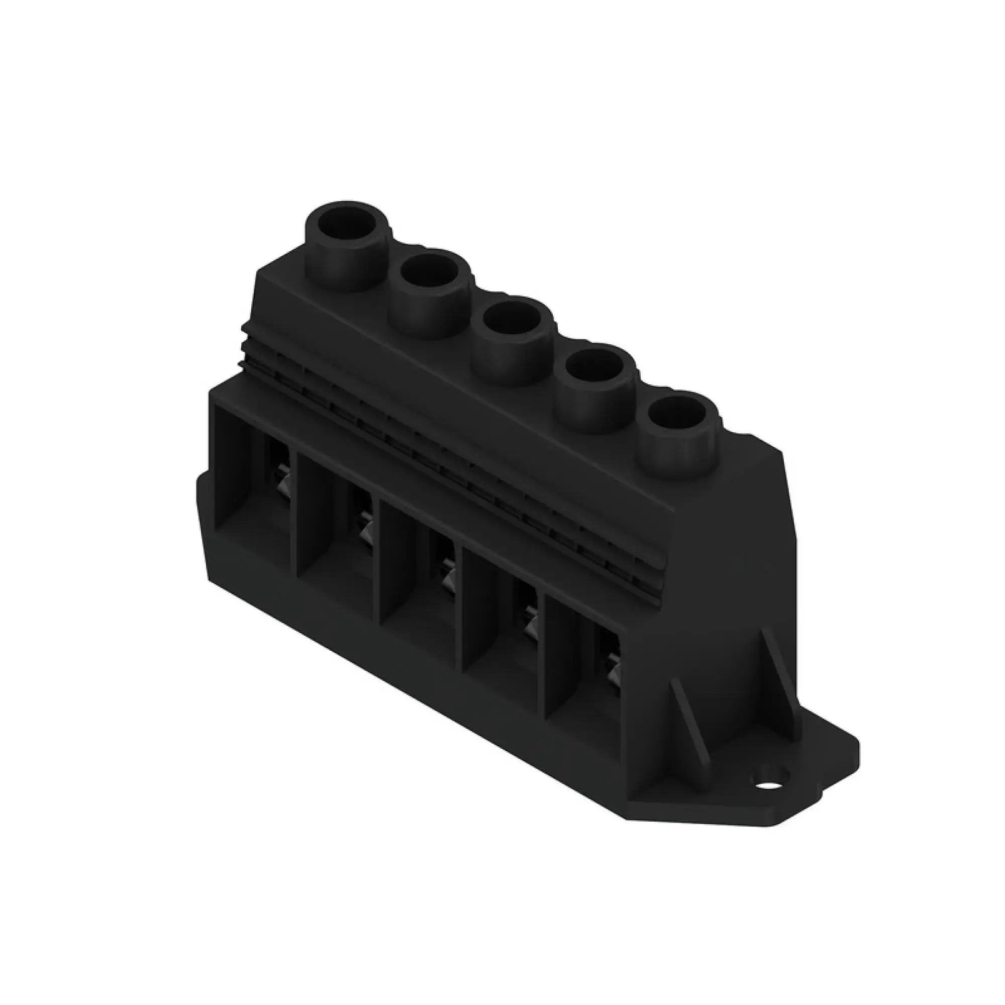 Weidmüller 1386290000 PCB terminal, 1000 V, 150 A, Pitch in mm: 15.00, 50 mm², Number of poles: 5, Clamping yoke connection, THT solder connection, 90°, Box (img_001) Weidmüller 1386290000 PCB terminal, 1000 V, 150 A, Pitch in mm: 15.00, 50 mm², Number of poles: 5, Clamping yoke connection, THT solder connection, 90°, Box (img_001)