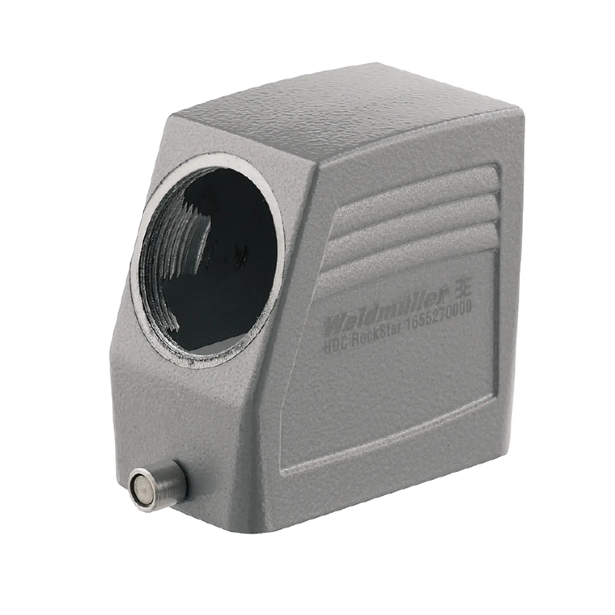 Weidmüller 1655270000 Housing (industry plug-in connectors), Cable entry from side, Plug housing, End-locking clamp, lower side, Size: 4, IP65 (in plugged condition) (img_001)