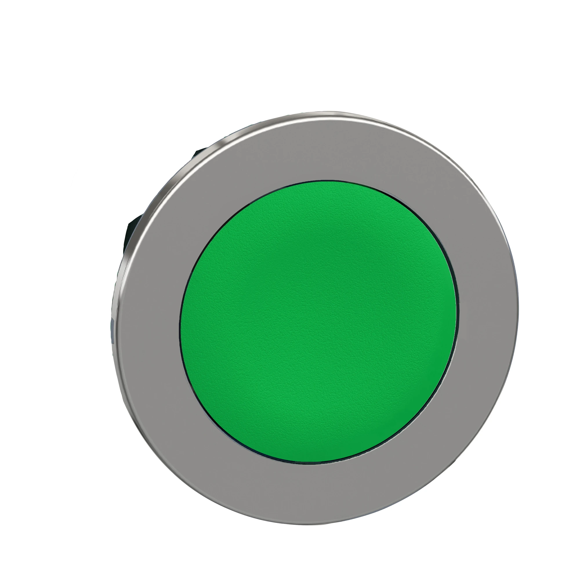 Schneider Electric ZB4FH03 Pushbutton, Front Element, Harmony XB4F, Metal, 30mm, Green, Unlabeled, Latching (img_001)