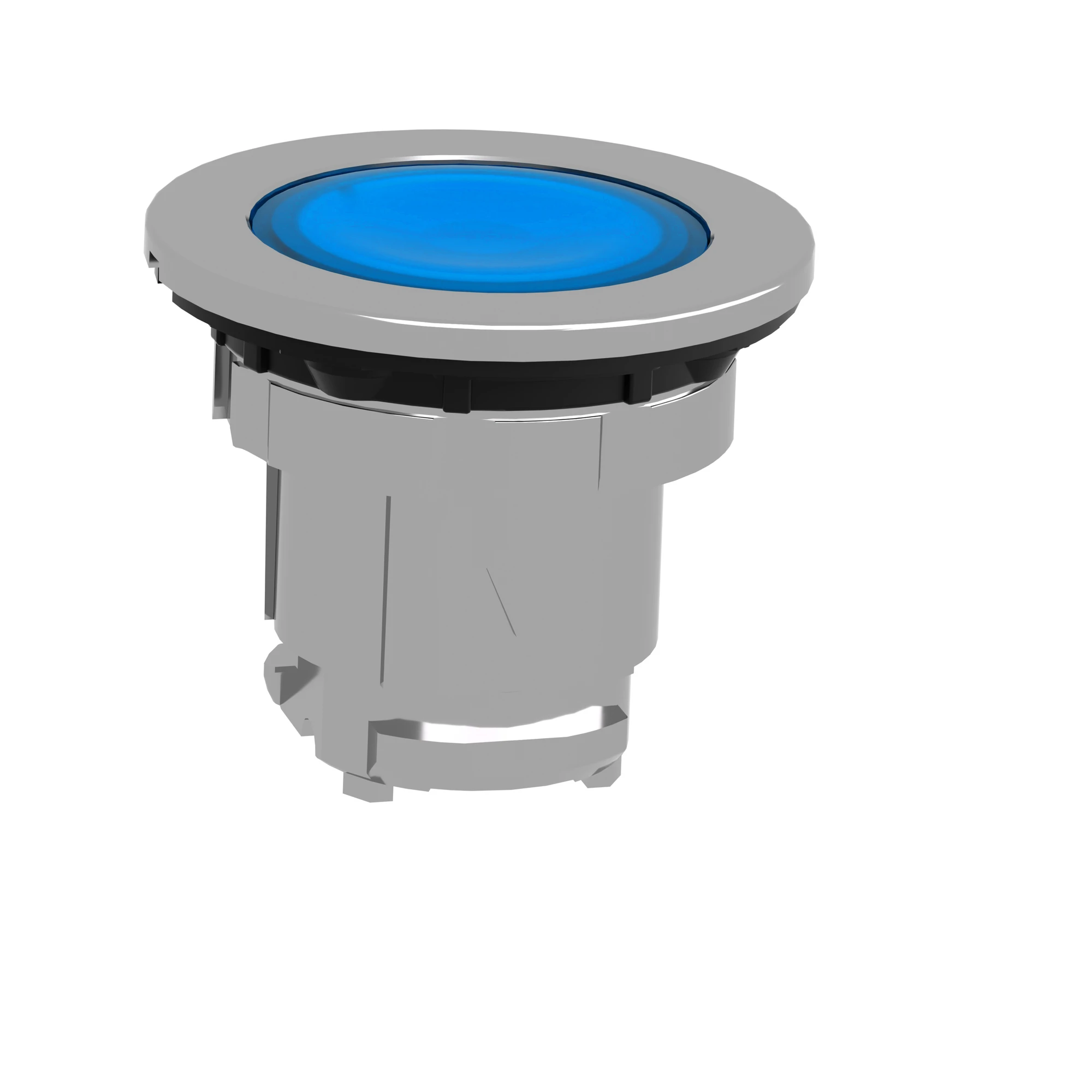 Schneider Electric ZB4FA68 Illuminated push button, front element, Harmony XB4F, Metal, 30mm, blue, for universal LED, for insert label (img_005)
