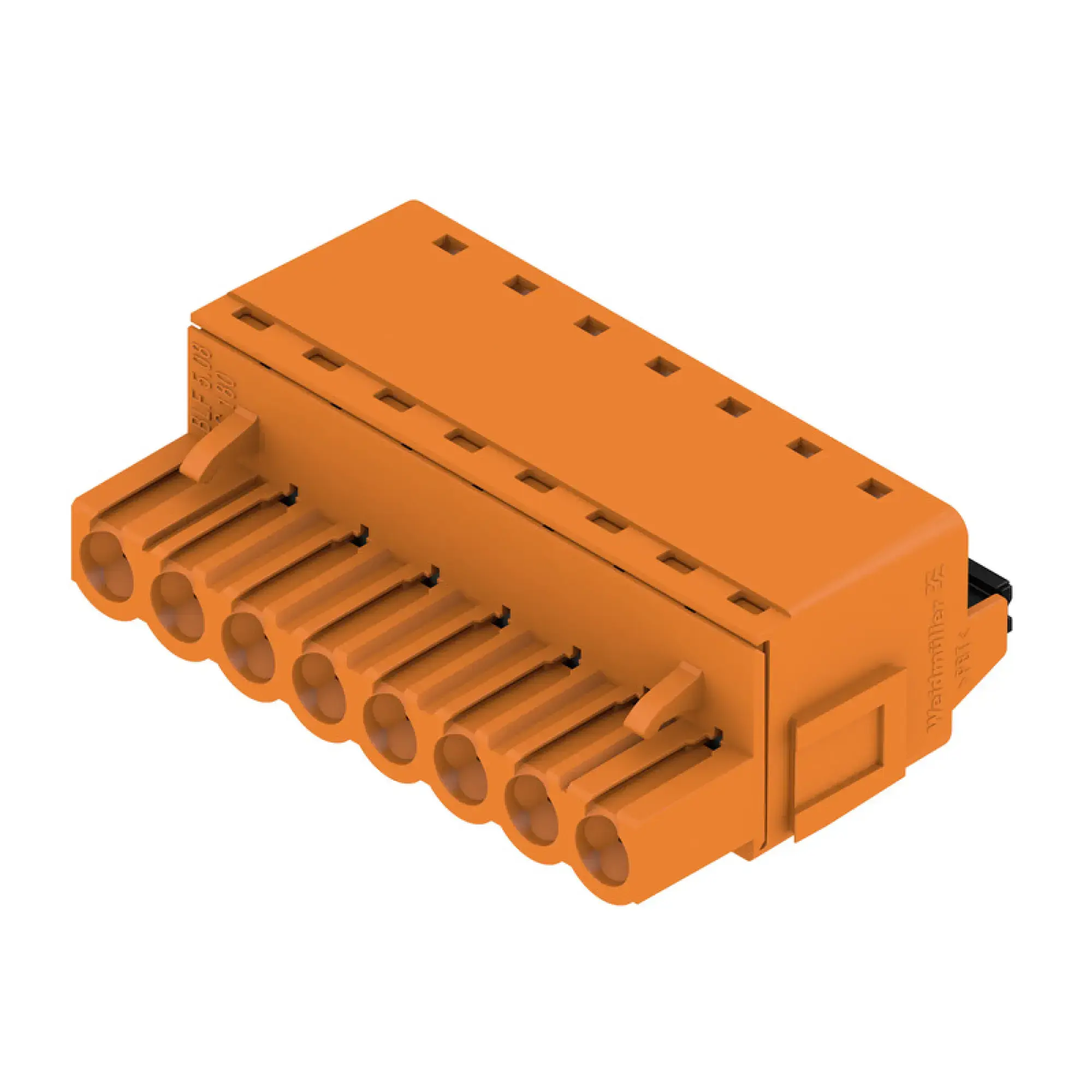 Weidmüller 1368870000 PCB connector (wire connection), 320 V, 24 A, Pitch in mm: 5.08, 3.31 mm², Number of poles: 8, PUSH IN with actuator, Box (img_001)