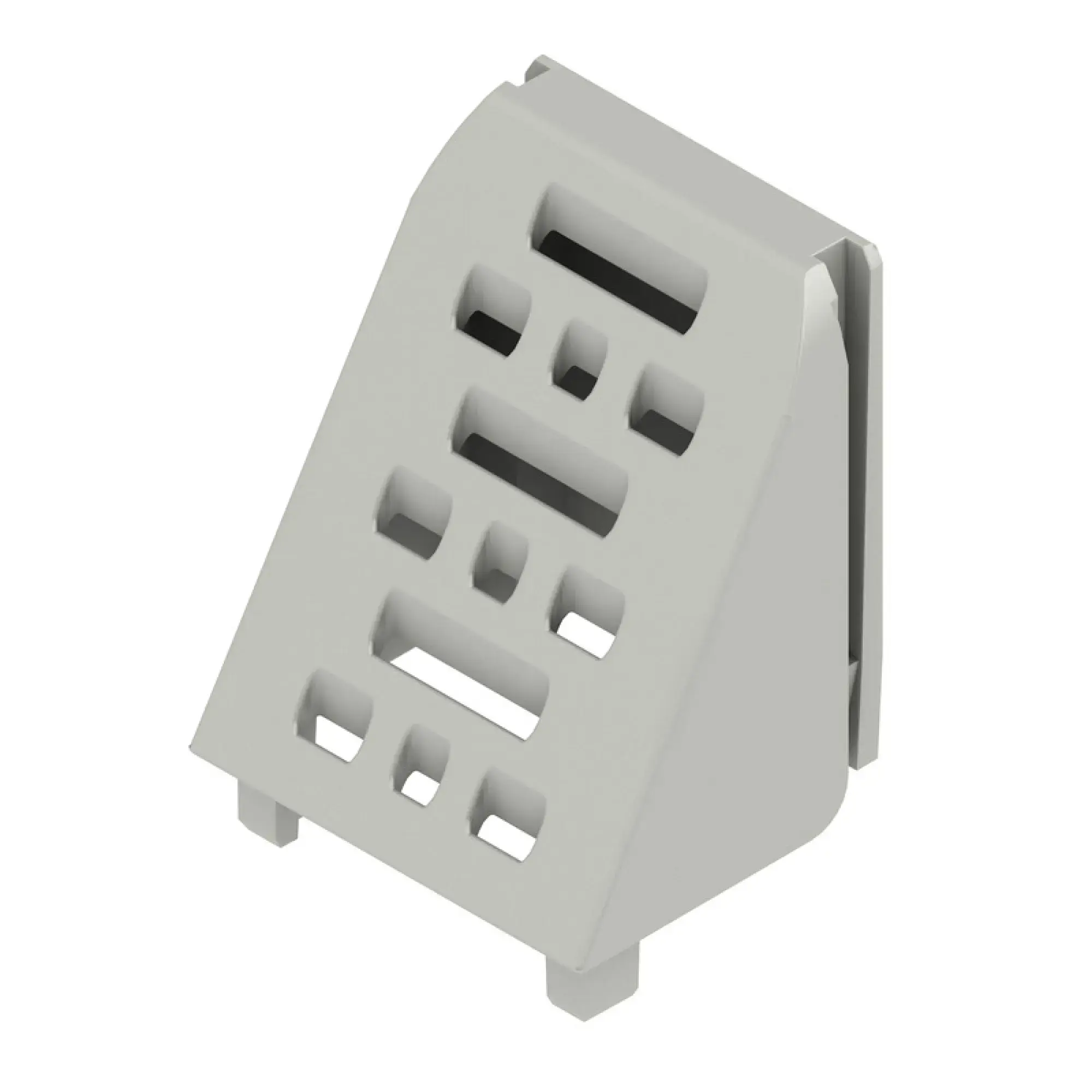 Weidmüller 2554740000 Side element cover (Modular housing), Width: 17.5 , IP20 in installed state, Plastic, Agate grey (img_001)