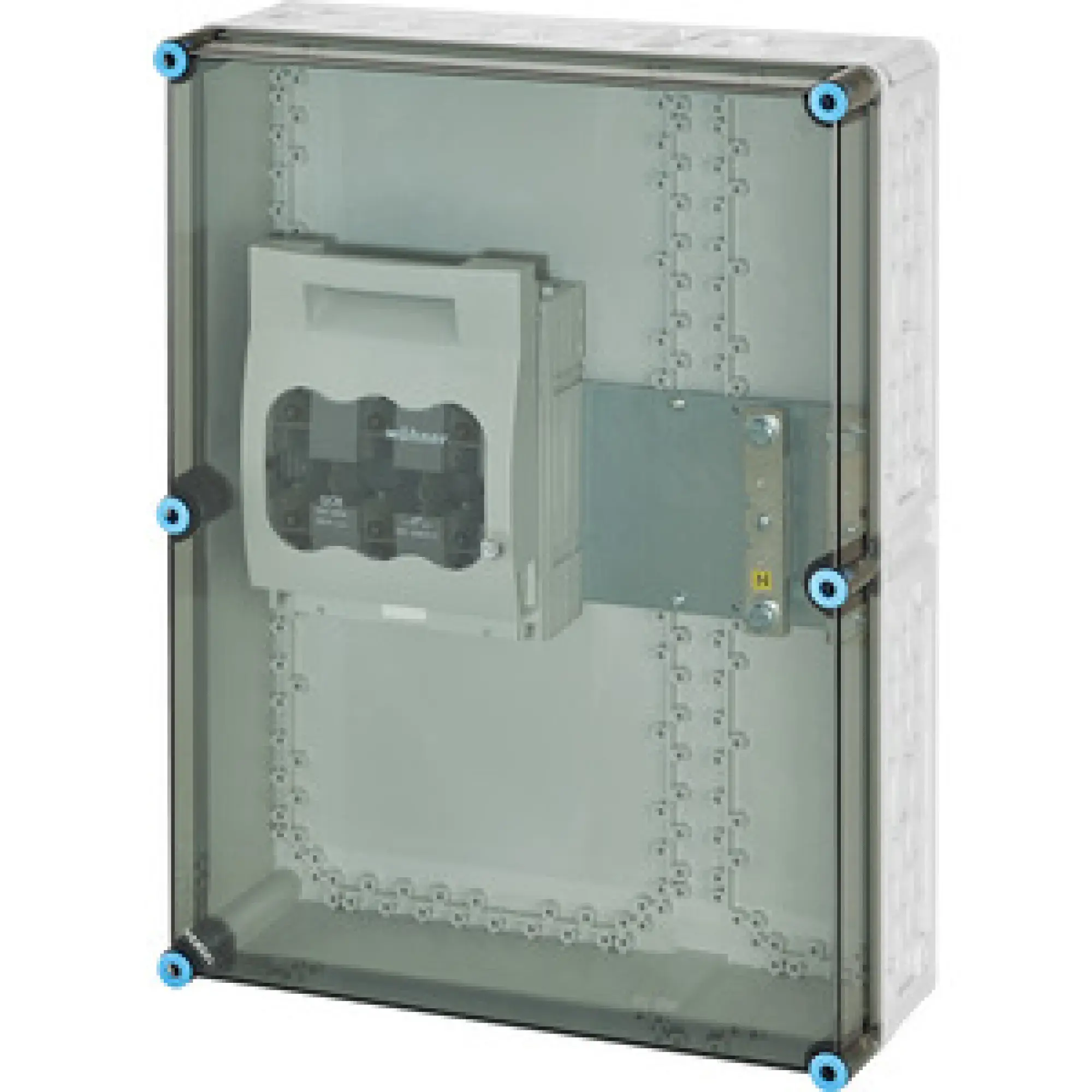 Hensel 20001417 Mi-NH-Sicherungslasttrennschaltergehäuse , 1xNH 1, 3polig 250 A+PE+N Mi 5651 (img_002) Hensel 20001417 Mi-NH-Sicherungslasttrennschaltergehäuse , 1xNH 1, 3polig 250 A+PE+N Mi 5651 (img_002)