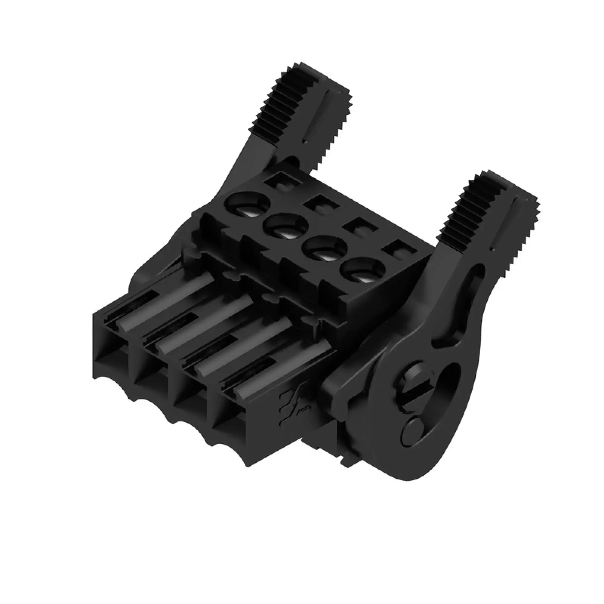 Weidmüller 2441490000 PCB connector (wire connection), 160 V, 17 A, Pitch in mm: 3.50, 1.5 mm², Number of poles: 4, Clamping yoke connection, Box (img_001)