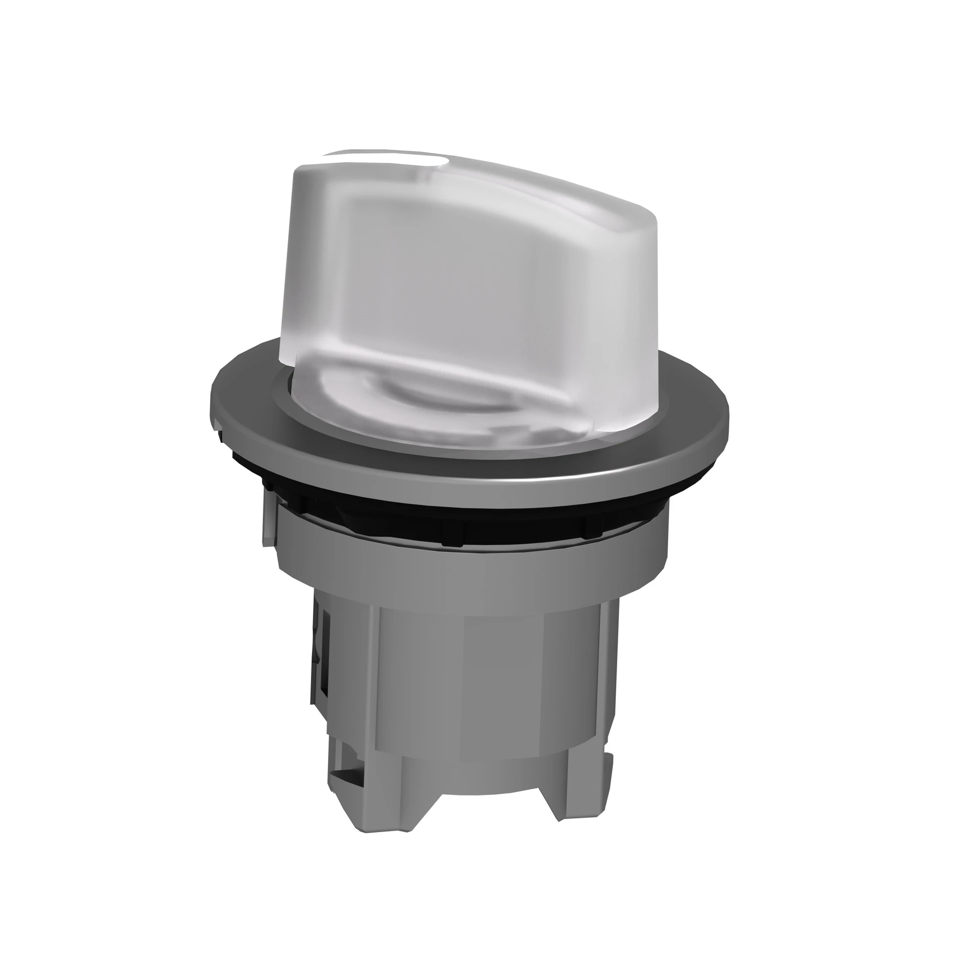 Schneider Electric ZB4FK1213 Illuminated Selector Switch, Front Element, Harmony XB4F, Metal, 30mm, White, for Universal LED, 2 Positions, Latching (img_006)