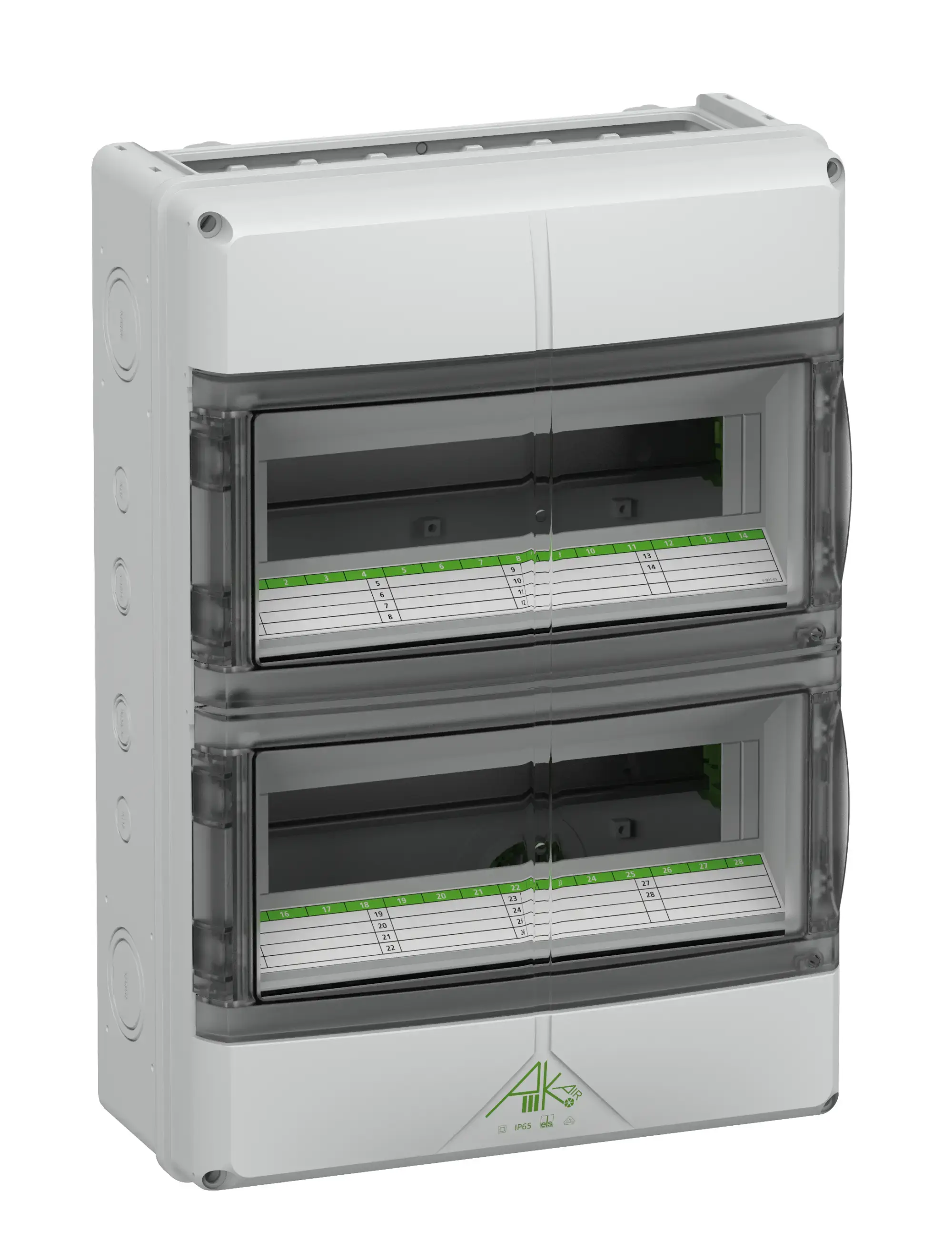Spelsberg 73352801 Small distributions boards, Type of protection IP65, 28 TE, Impact strength IK08, Protection class II, Un 400V DC, DLG, UL-EU, VDE, Halogen free (img_001)