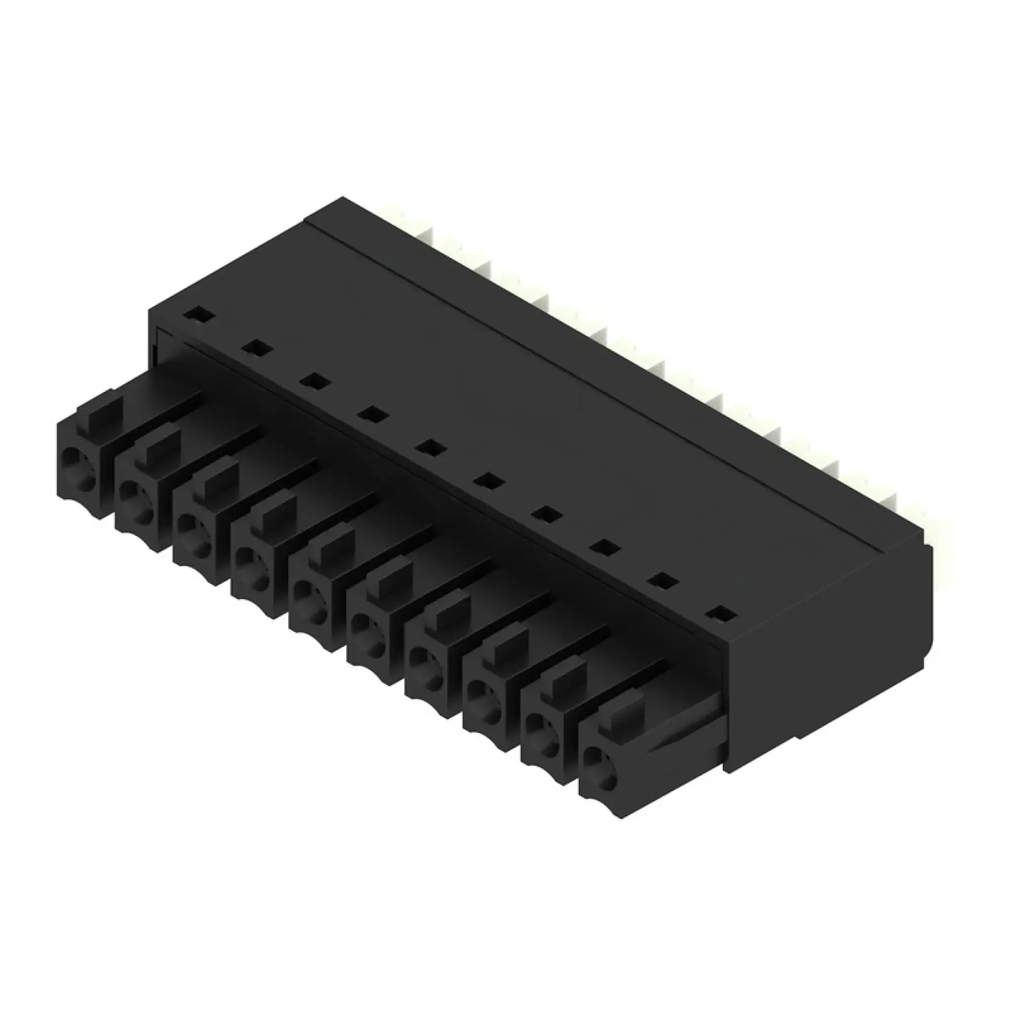 Weidmüller 1970130000 PCB connector (wire connection), 160 V, 17.5 A, Pitch in mm: 3.81, 1.5 mm², Number of poles: 10, PUSH IN with actuator, Box (img_001)