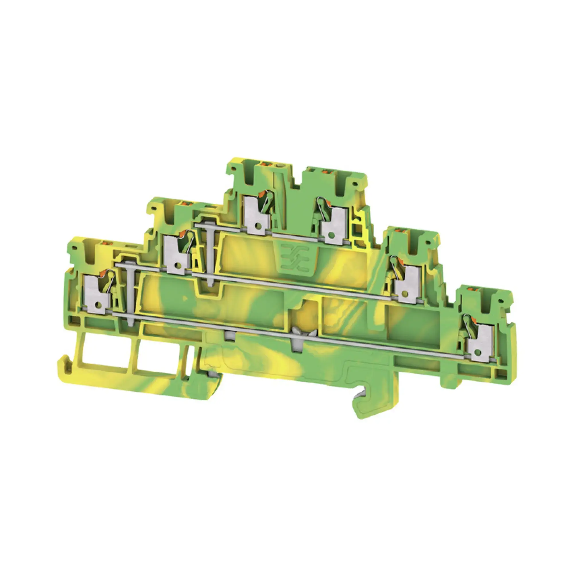 Weidmüller 2818000000 Multi-tier PE terminal, PUSH IN, Green/yellow, 1.5 mm², 500 V, Number of connections: 6, Number of levels: 3, TS 35, V-0, Wemid (img_001) Weidmüller 2818000000 Multi-tier PE terminal, PUSH IN, Green/yellow, 1.5 mm², 500 V, Number of connections: 6, Number of levels: 3, TS 35, V-0, Wemid (img_001)