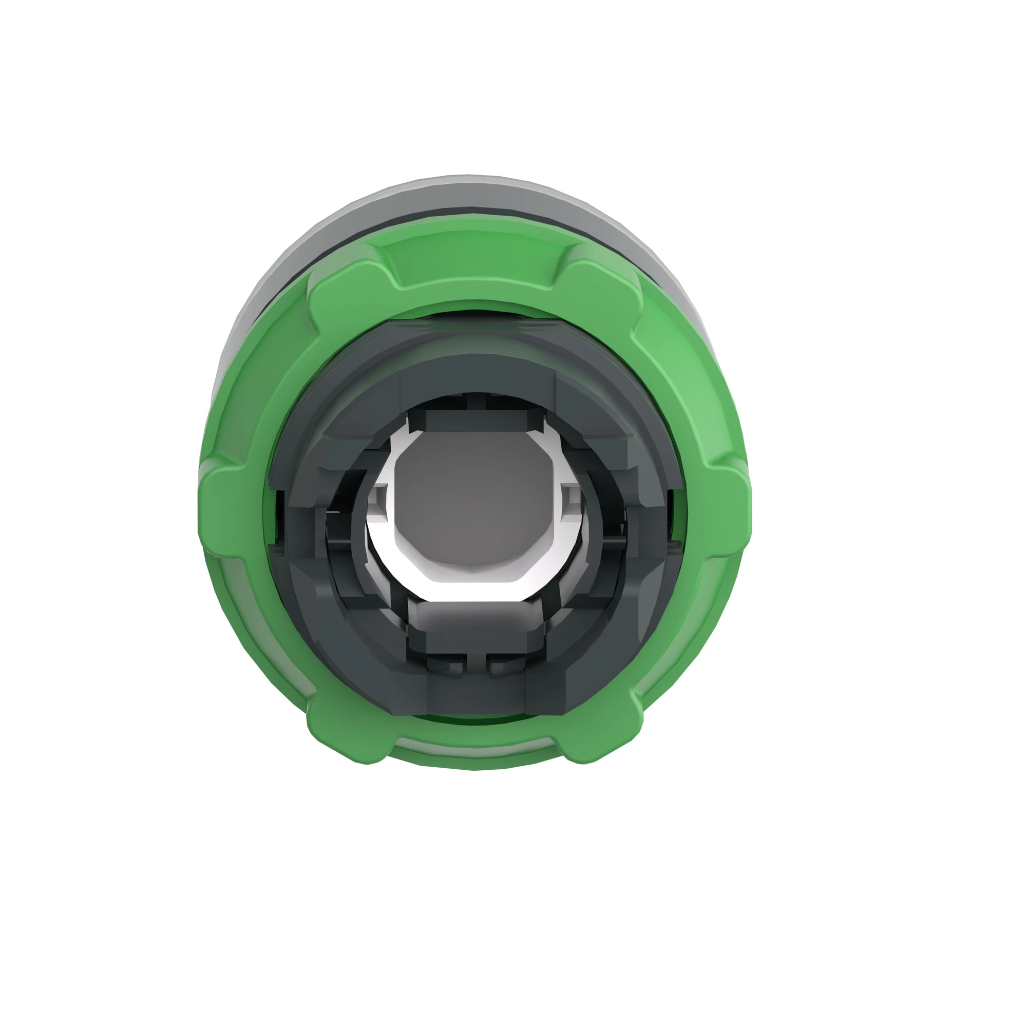 Schneider Electric ZB5AH033 Illuminated Push Button, Front Element, Harmony XB5, Plastic, 22mm, Green, Blank, for Universal LED, Latching (img_003)