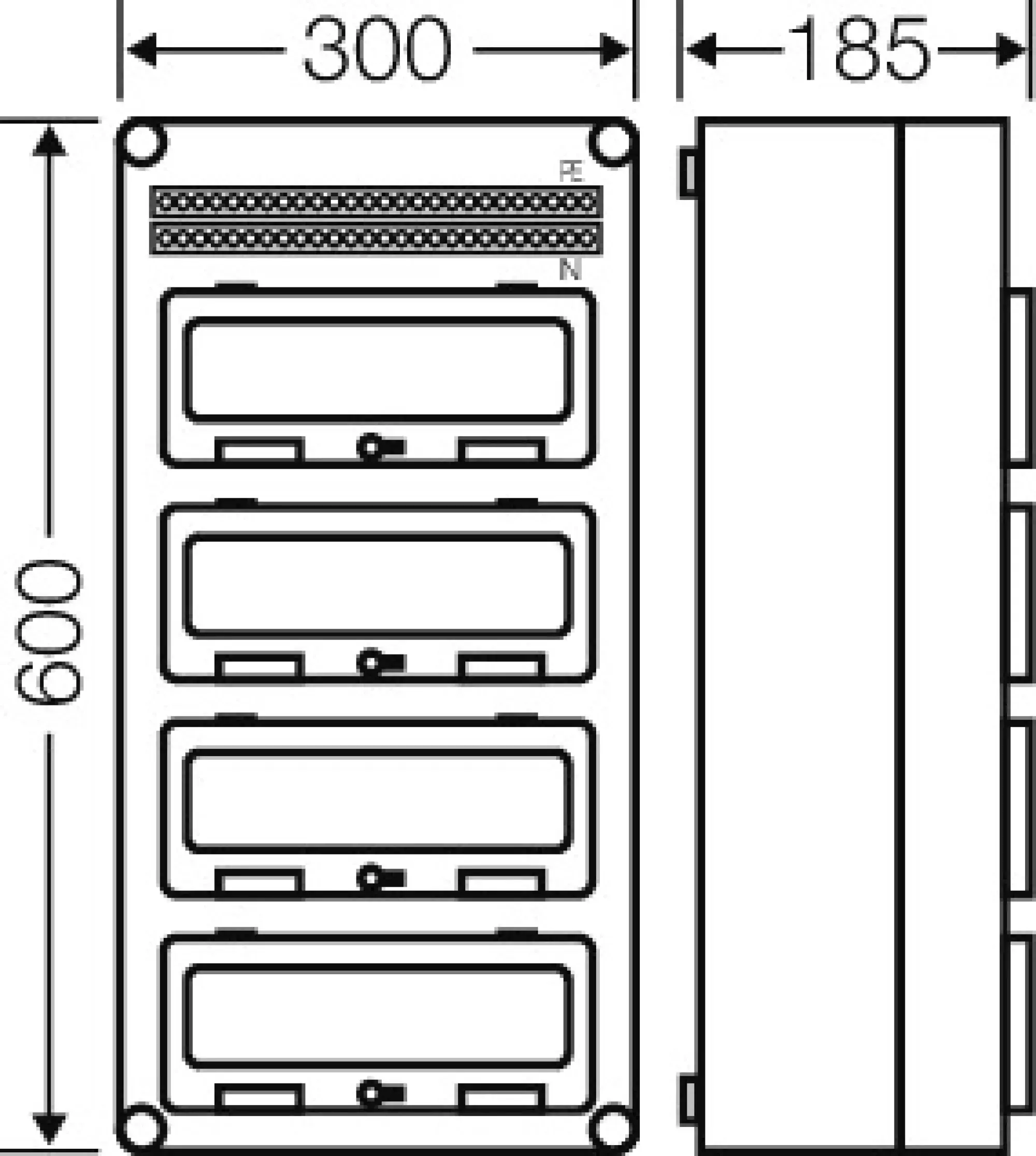Hensel 2000609 Mi-Automatengehäuse, 48 Teilungseinheiten, mit 4 Klappdeckeln Mi 1444 (img_003) Hensel 2000609 Mi-Automatengehäuse, 48 Teilungseinheiten, mit 4 Klappdeckeln Mi 1444 (img_003)