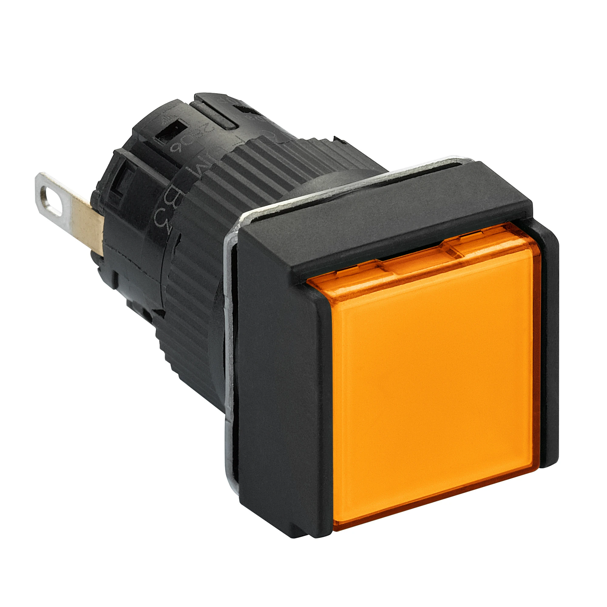 Schneider Electric XB6ECV8BP Indicator light, square Ø 16, IP 65, orange, Integral LED, 24 V, plug (img_001) Schneider Electric XB6ECV8BP Indicator light, square Ø 16, IP 65, orange, Integral LED, 24 V, plug (img_001)