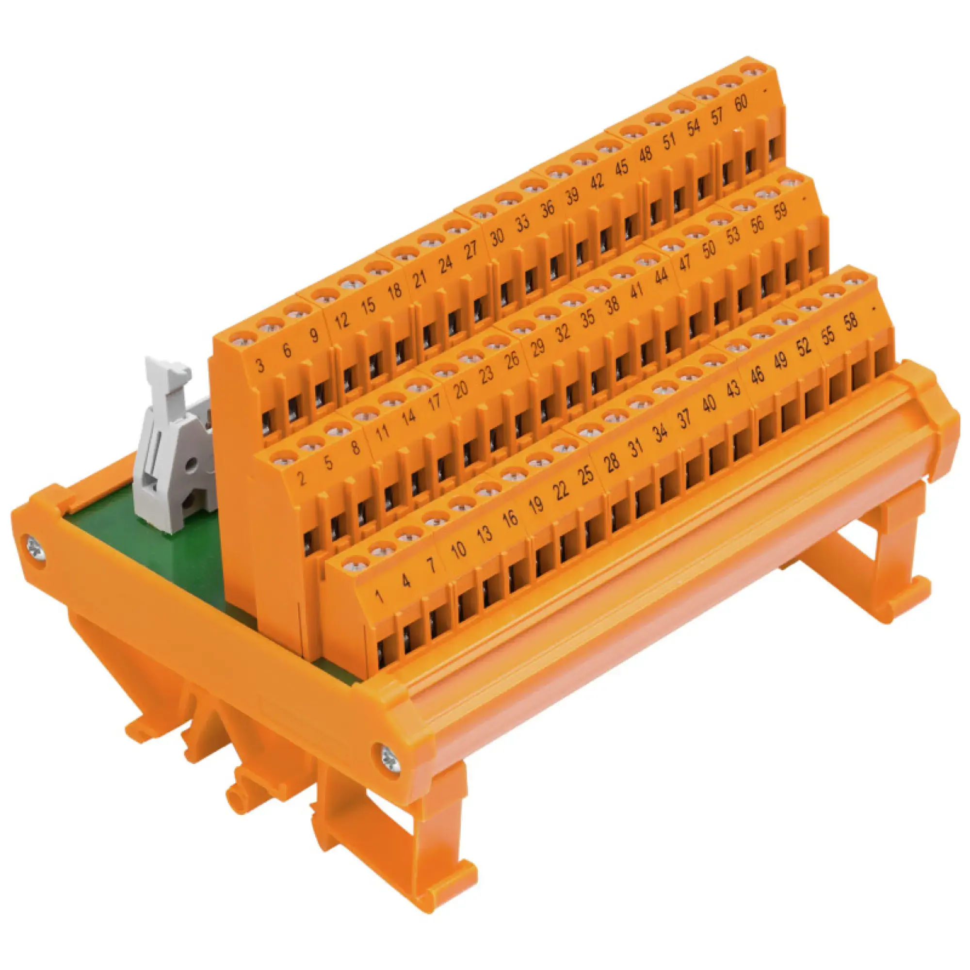Weidmüller 8012960000 Interface module with terminal, connector, Plug-in connector in acc. with IEC60603-13 / DIN41651, 60-pole, LL3R 5.08 mm, Screw connection (img_001)