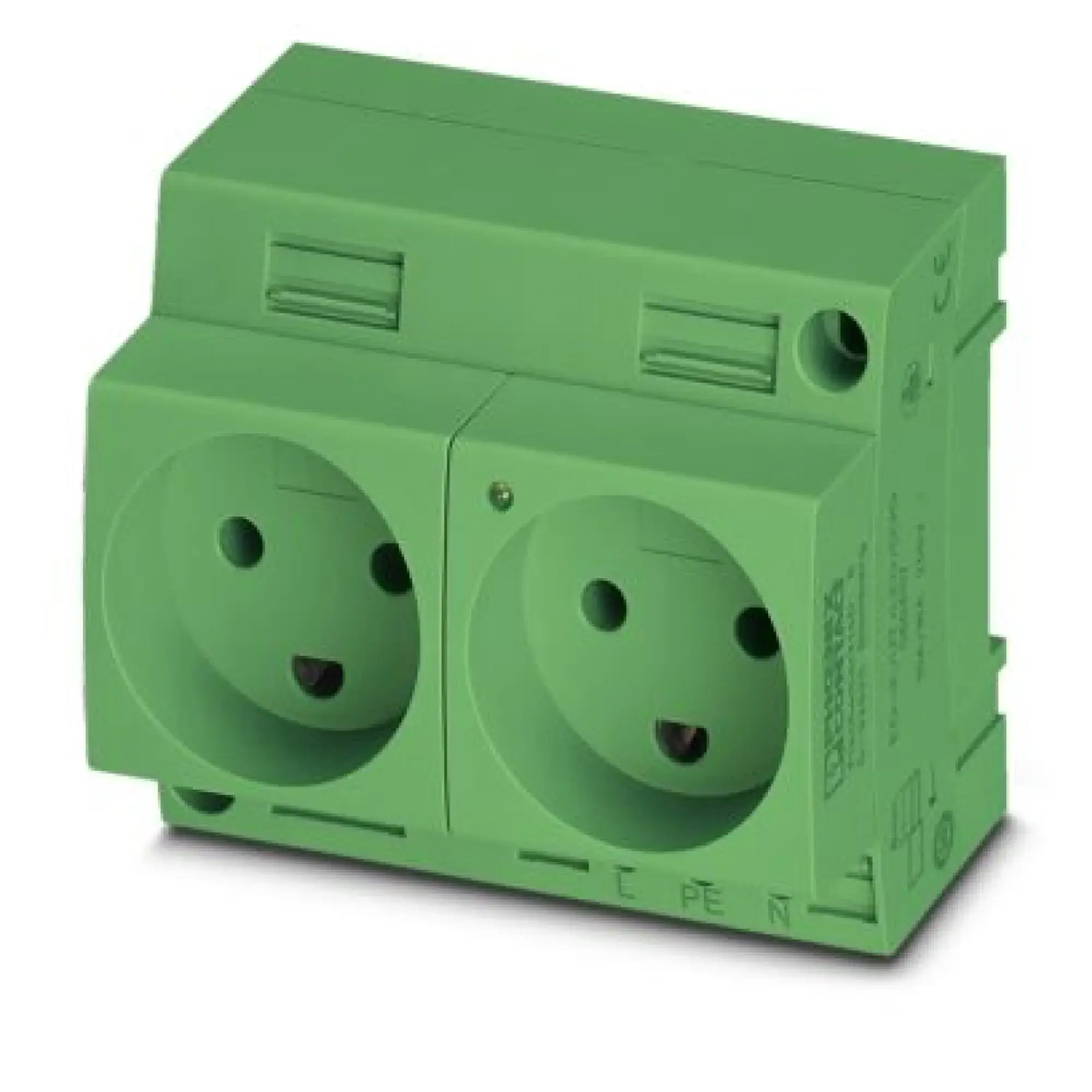 Phoenix Contact 0804118 Double socket EO-K/UT/LED/DUO/GN (img_001)