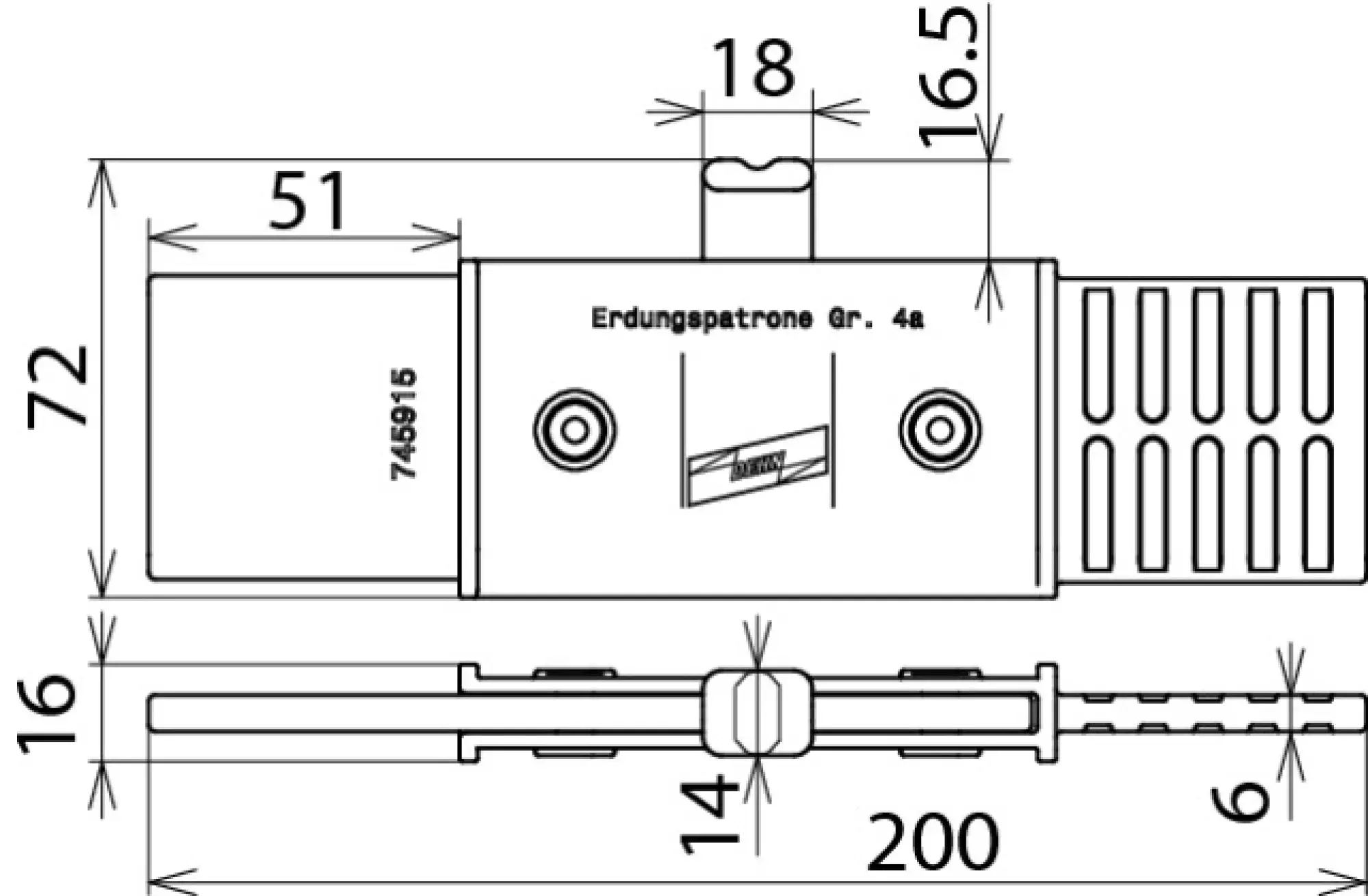 Dehn 745915 Earthing cartridge NH size 4a (img_002)