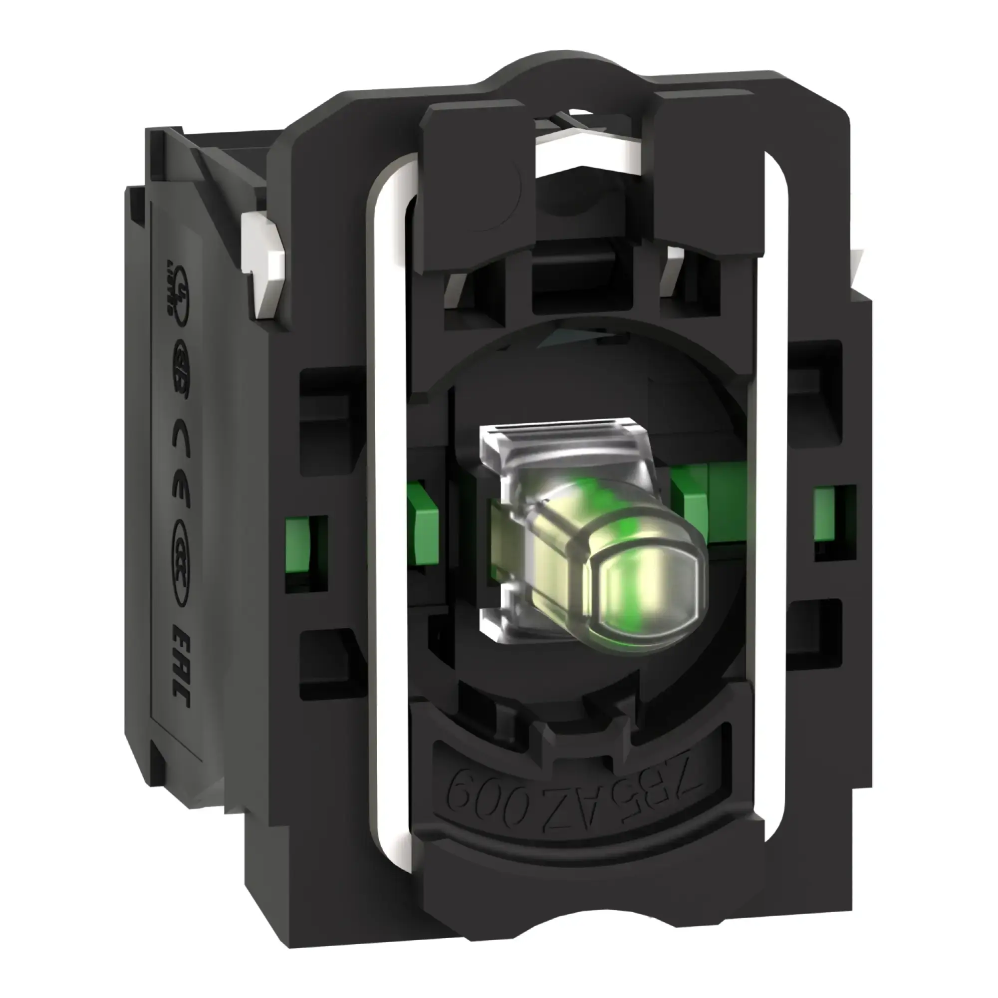 Schneider Electric ZB5AW0M13 Auxiliary Contact Block, Harmony XB5, Plastic, White, Universal LED, with Mounting Flange, 2NO, 230-240V AC (img_009) Schneider Electric ZB5AW0M13 Auxiliary Contact Block, Harmony XB5, Plastic, White, Universal LED, with Mounting Flange, 2NO, 230-240V AC (img_009)