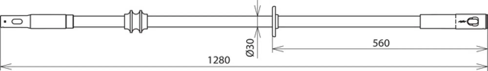 Dehn 766367 Isolierstange b. 36kV 50Hz D 30mm L 1280mm m. Steckkupplung (img_004)
