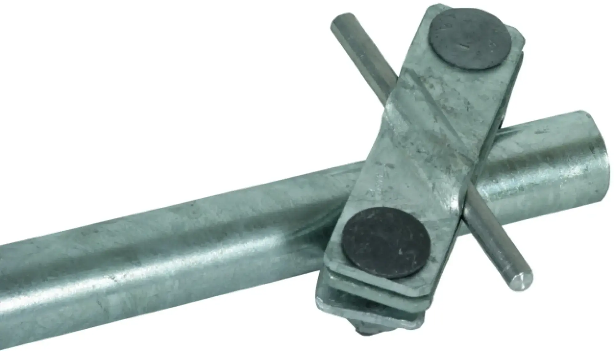 Dehn 640015 Connection clamp f. tubular earth rod St/tZn D 27mm f. Rd 7-10/Fl -40mm (img_001) Dehn 640015 Connection clamp f. tubular earth rod St/tZn D 27mm f. Rd 7-10/Fl -40mm (img_001)