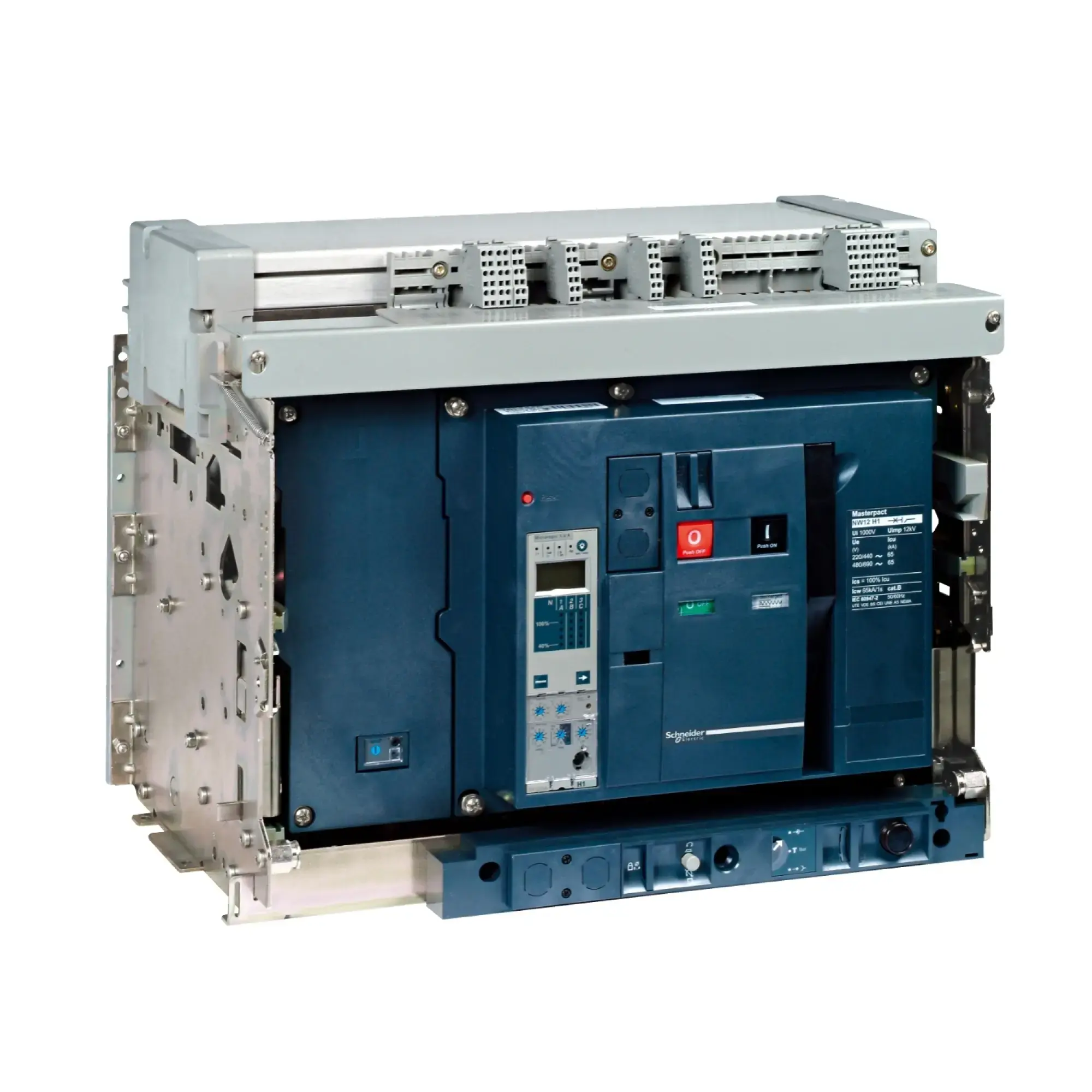 Schneider Electric 48077 MasterPact NW 2500A H2 Icu=100kA/440V 4P Basic Switch Fixed Mount (img_002)