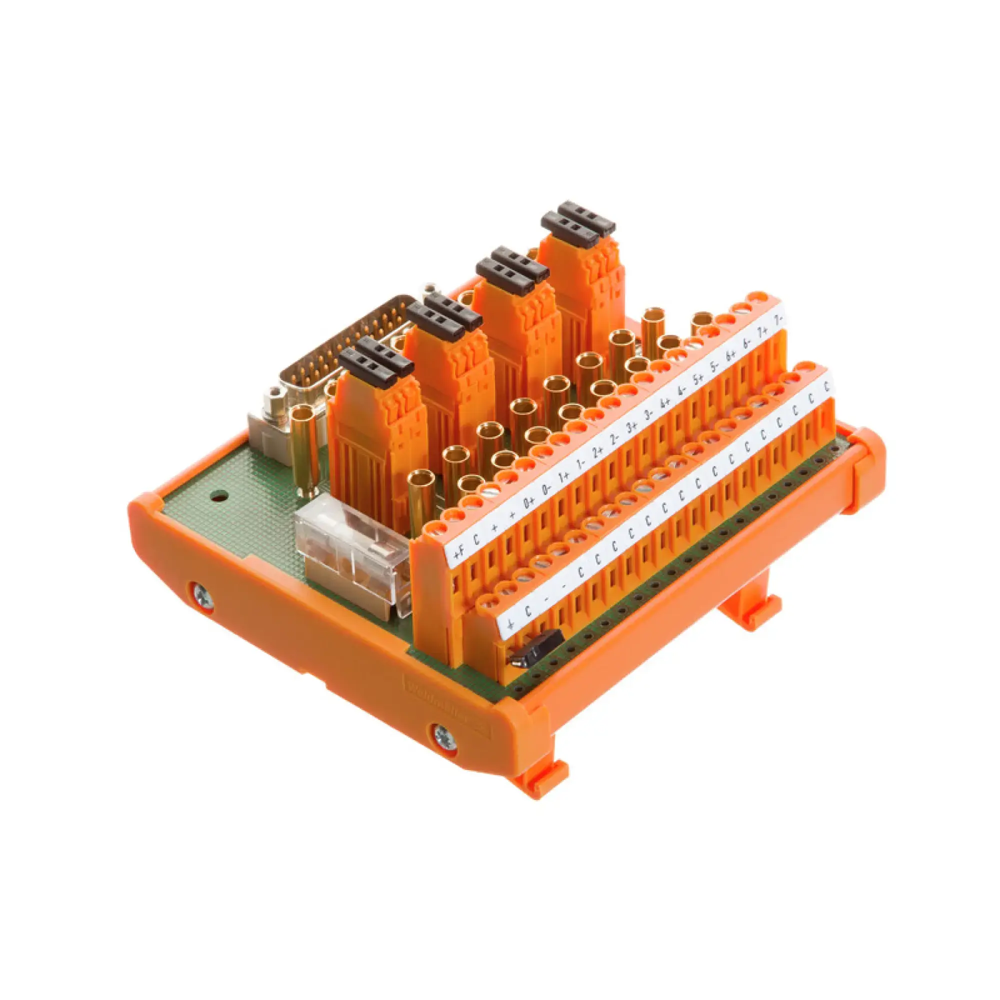 Weidmüller 9448110000 Interface module with terminal, connector, built-in, D-sub connectors, acc. to IEC 60807 / DIN 41652, 25-pole plug, LP2N 5.08mm, Screw connection (img_001)