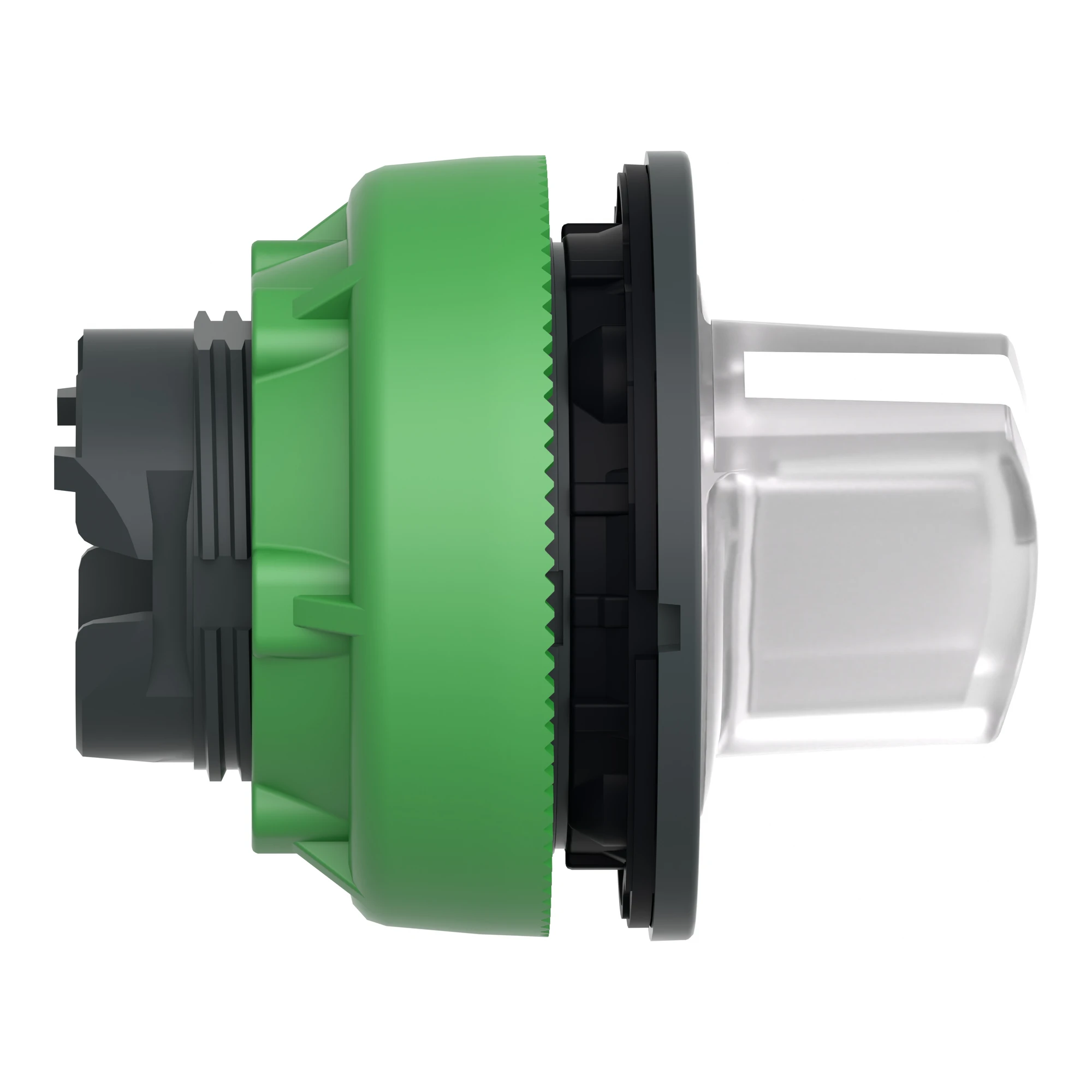 Schneider Electric ZB5FK1413 Illuminated Selector Switch, Front Element, Harmony XB5F, Plastic, 30mm, White, for Universal LED, 2 Positions, Momentary (img_003)
