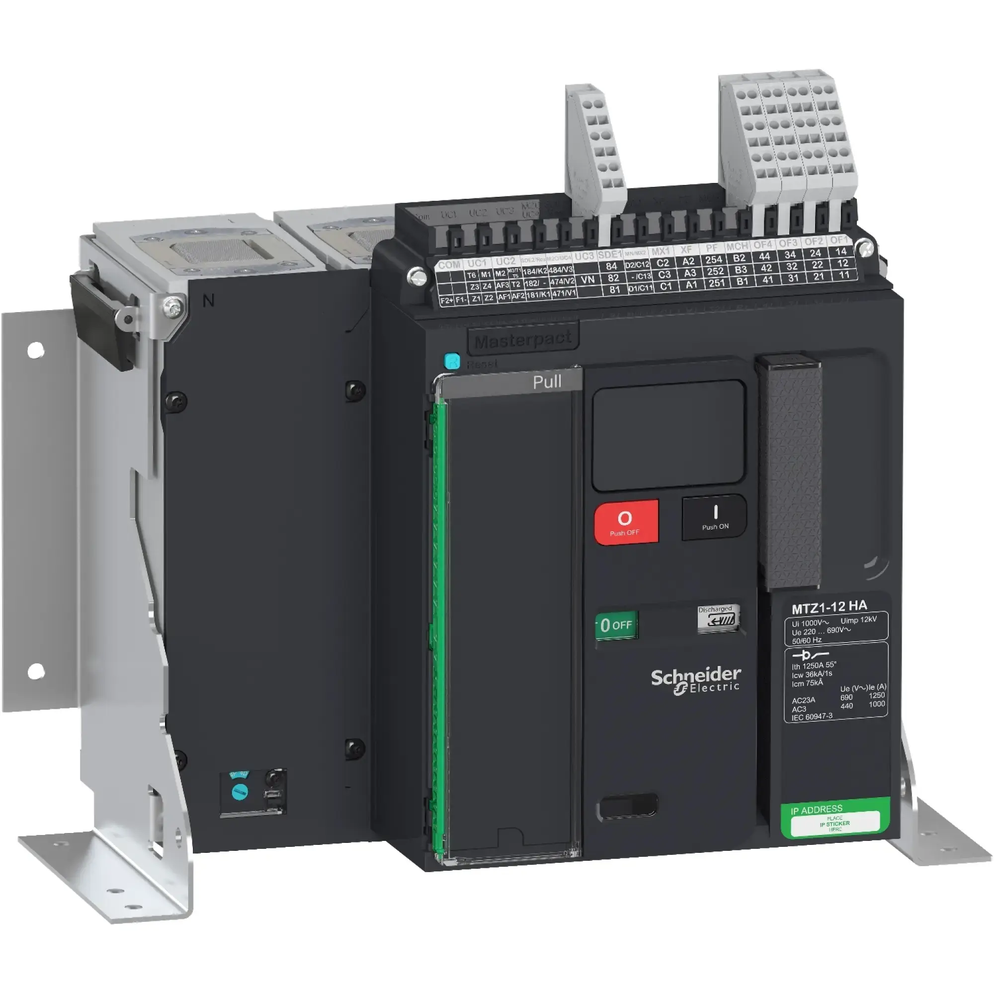 Schneider Electric LV847166 MasterPact MTZ1 1250A HAlcm=60kA/690V 4P Load Break Switch Fixed Mount (img_002)