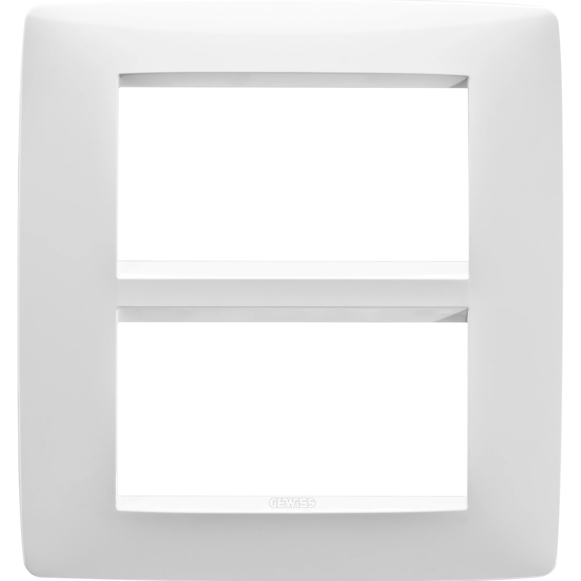 GEWISS GW16108TB ONE PLATE - IN TECHNOPOLYMER - 8 MODULES - WHITE - CHORUSMART (img_001)