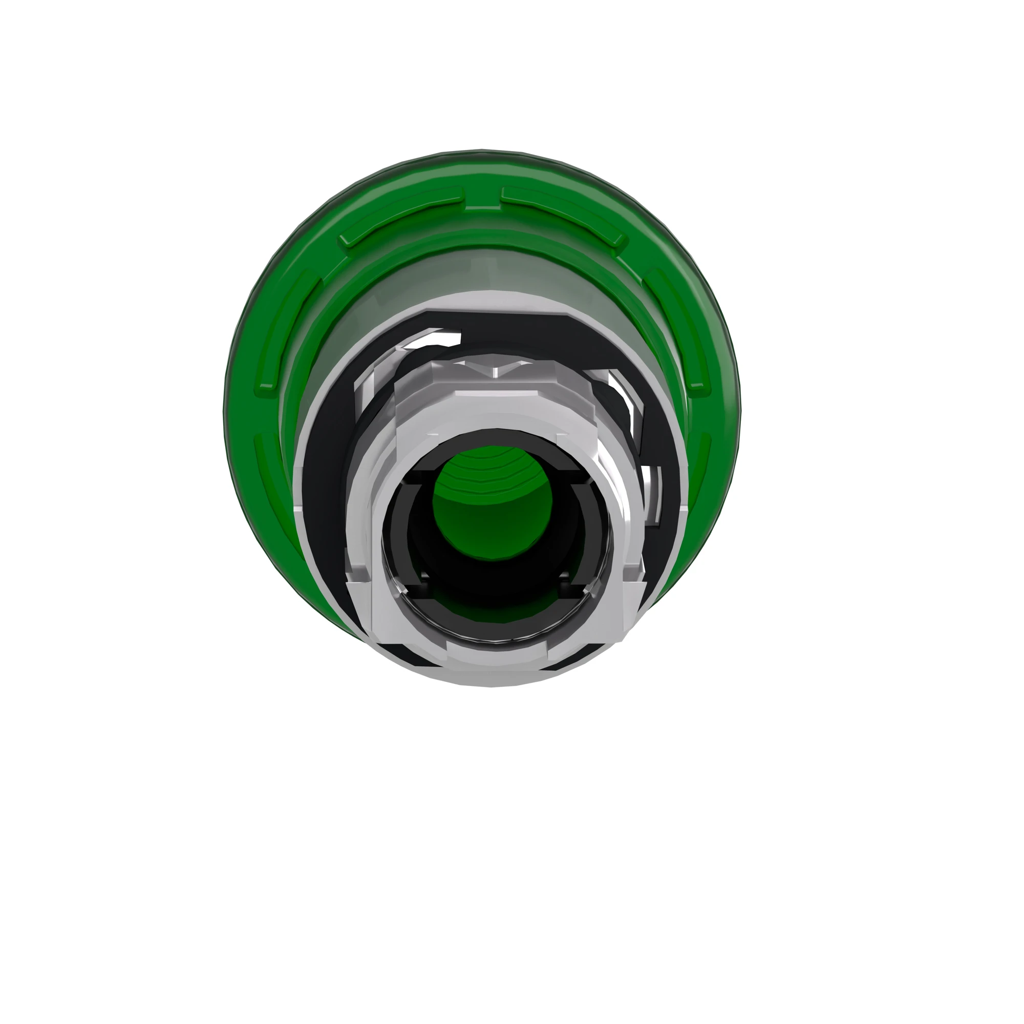Schneider Electric ZB4BW633 Mushroom push button, front element, Harmony XB4, metal, 22mm, illuminated, green, pull release, for universal LED (img_002)