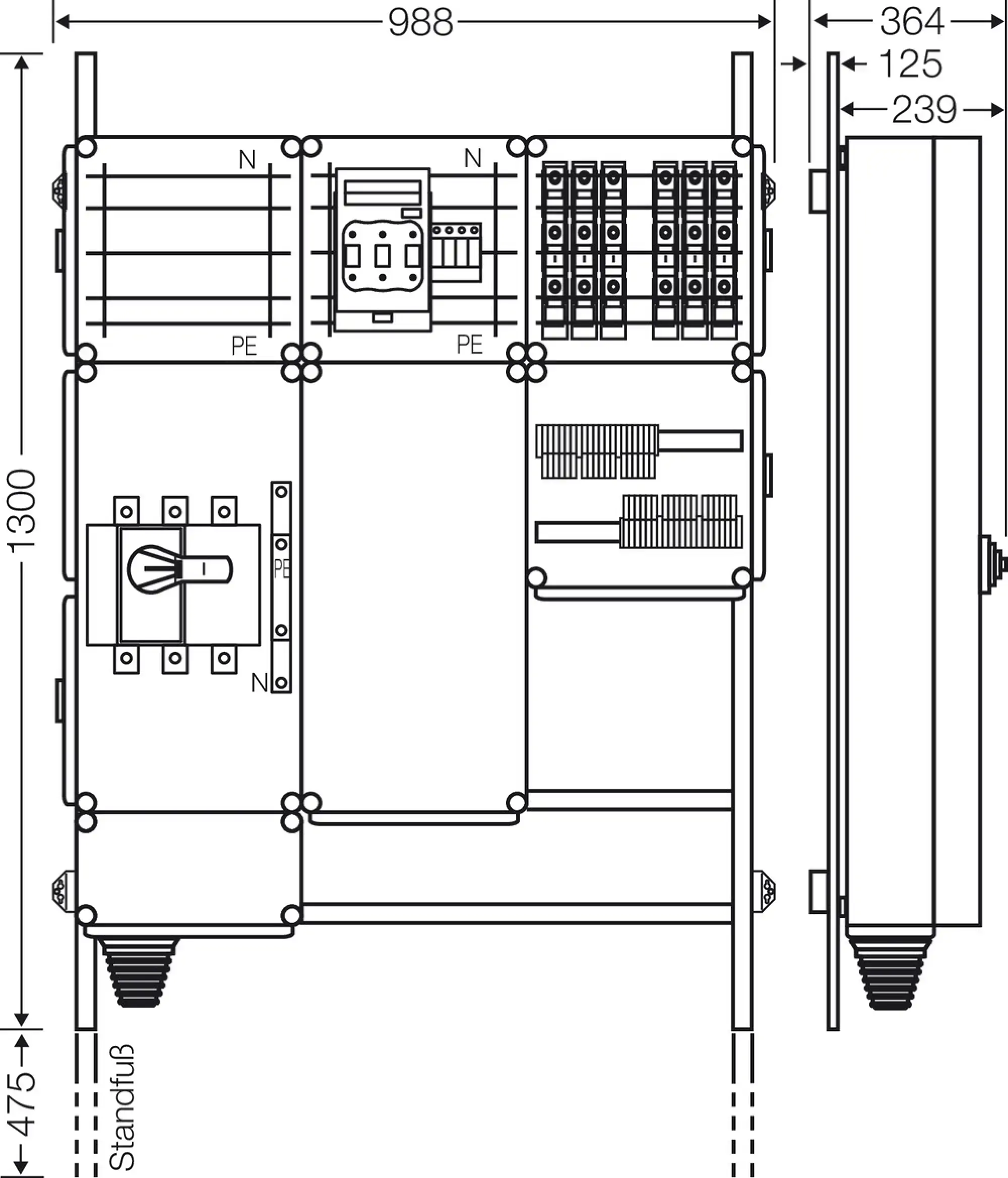 Hensel 65000109 Ladeverteiler für bis zu 6 Ladepunkte à 11kW Mi EV 11kW 6001 (img_003)