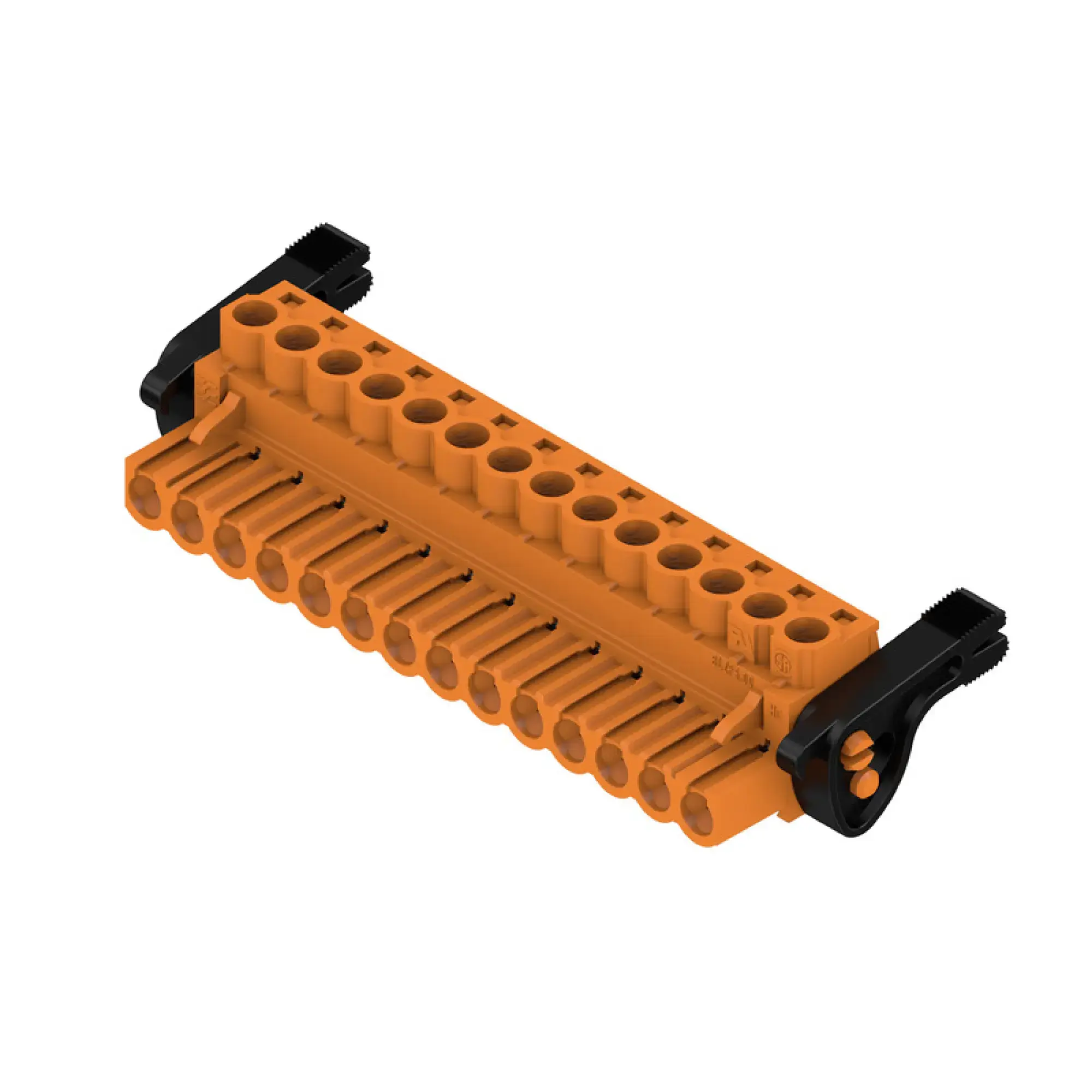 Weidmüller 1956250000 PCB connector (wire connection), 320 V, 23 A, Pitch in mm: 5.00, 4 mm², Number of poles: 14, Clamping yoke connection, Box (img_001)