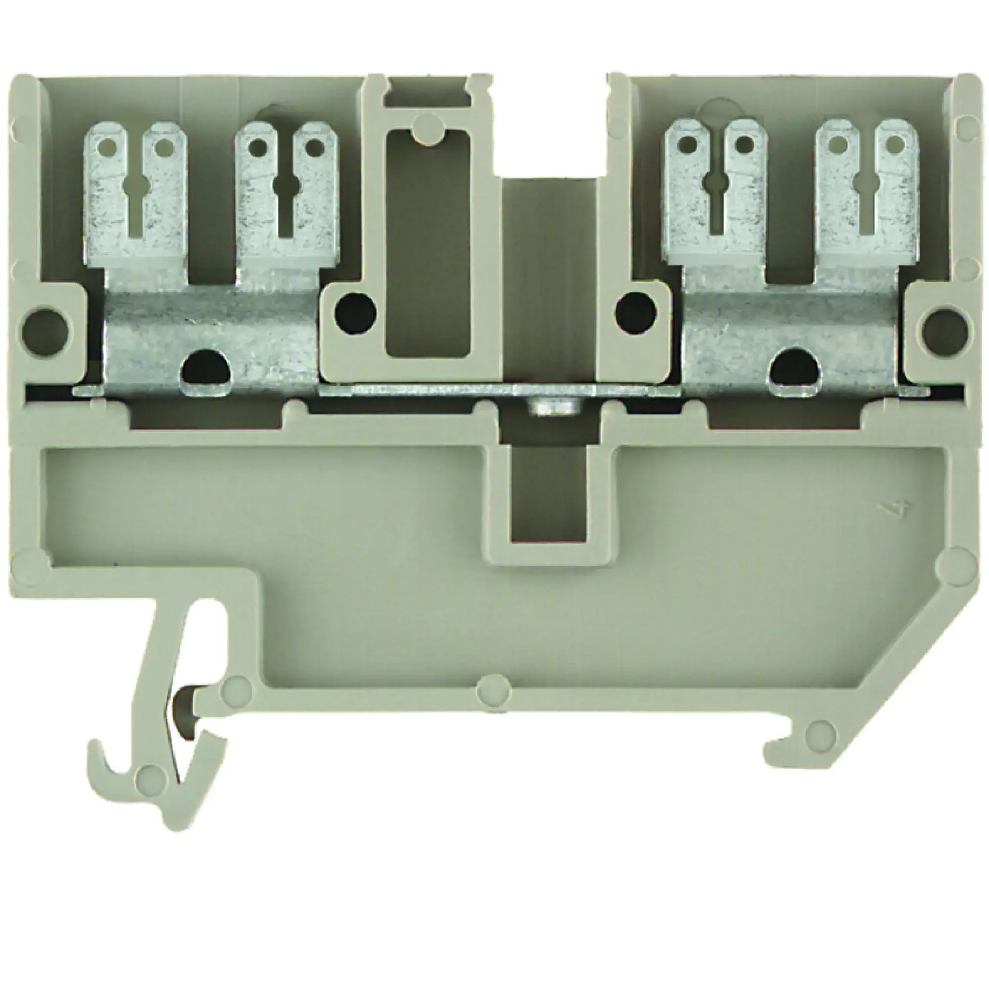 Weidmüller 0699600000 Feed-through terminal block, Flat-blade connection, dark beige, 2.5 mm², 20 A, 500 V, Number of connections: 4 (img_001) Weidmüller 0699600000 Feed-through terminal block, Flat-blade connection, dark beige, 2.5 mm², 20 A, 500 V, Number of connections: 4 (img_001)