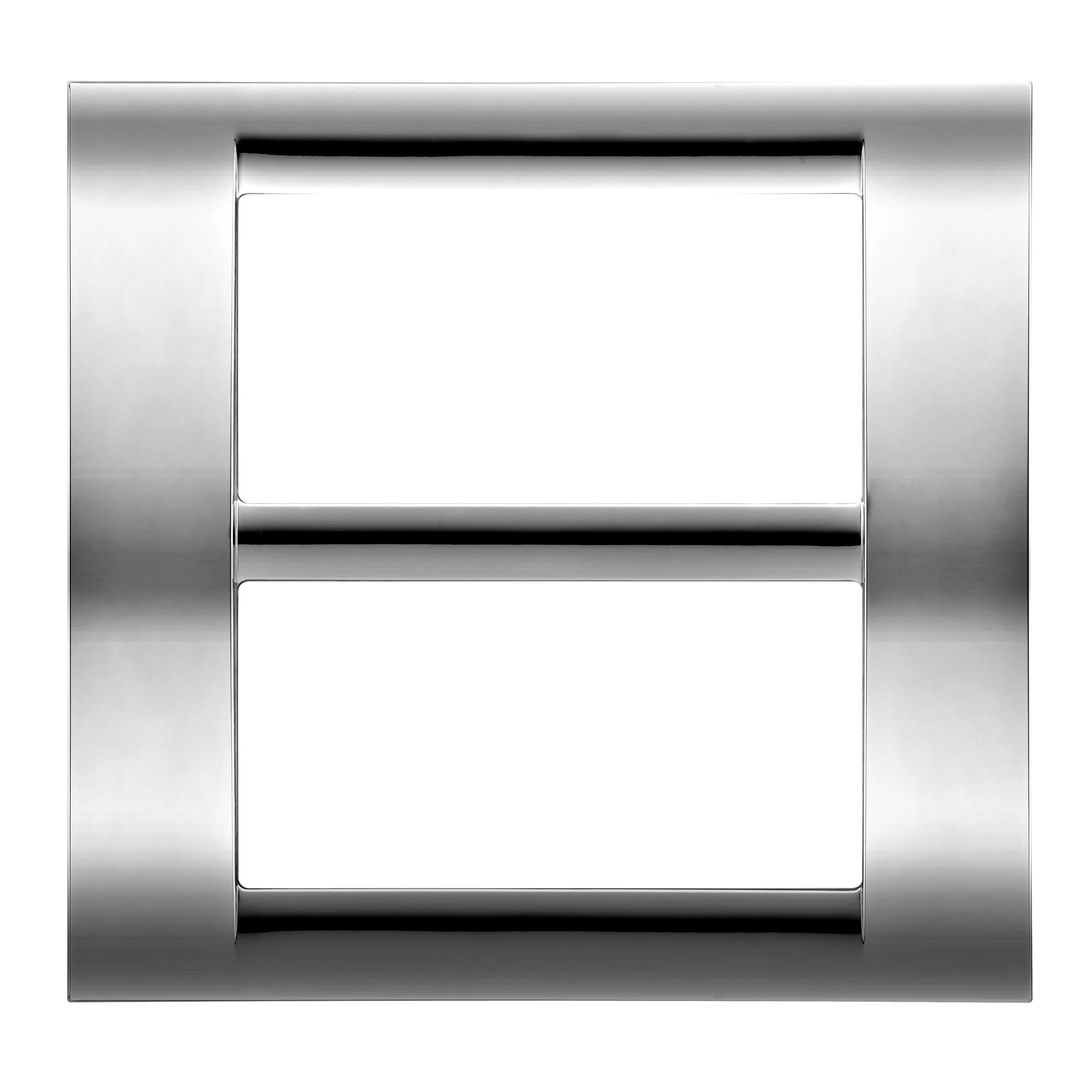 GEWISS GW32077 PLAYBUS PLATE - IN METALLISED TECHNOPOLYMER - GLOSSY FINISH - 8 GANG (4+4 OVERLAPPING) - SOFT CHROME - PLAYBUS (img_001) GEWISS GW32077 PLAYBUS PLATE - IN METALLISED TECHNOPOLYMER - GLOSSY FINISH - 8 GANG (4+4 OVERLAPPING) - SOFT CHROME - PLAYBUS (img_001)