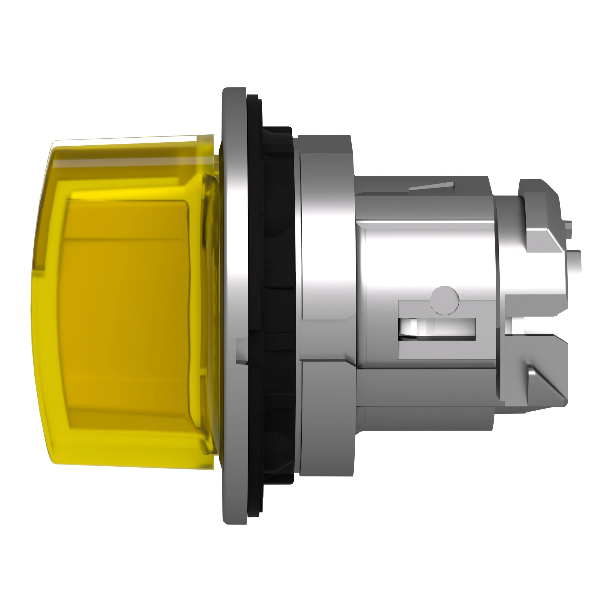 Schneider Electric ZB4FK1883 Illuminated selector switch, front element, Harmony XB4F, metal, 30mm, yellow, for universal LED, 3 positions, momentary right (img_007)