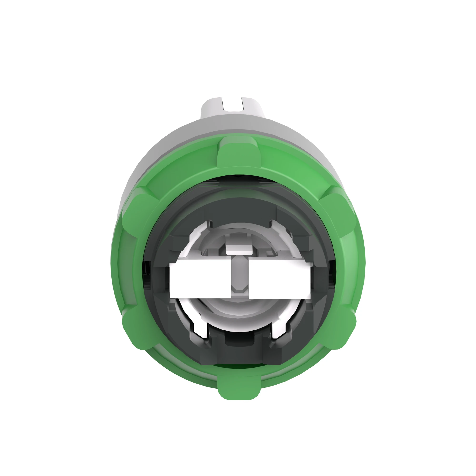 Schneider Electric ZB5AD801C0 Selector switch, front element, Harmony XB5, plastic, 22mm, light gray, white, 3 positions, center left latching (img_002)