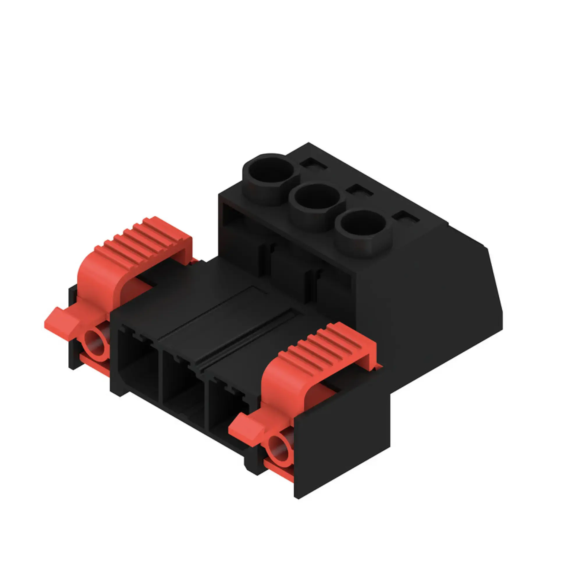 Weidmüller 1950890000 PCB connector (wire connection), 1000 V, 57 A, Pitch in mm: 7.62, 6 mm², Number of poles: 3, Clamping yoke connection, Box (img_001)