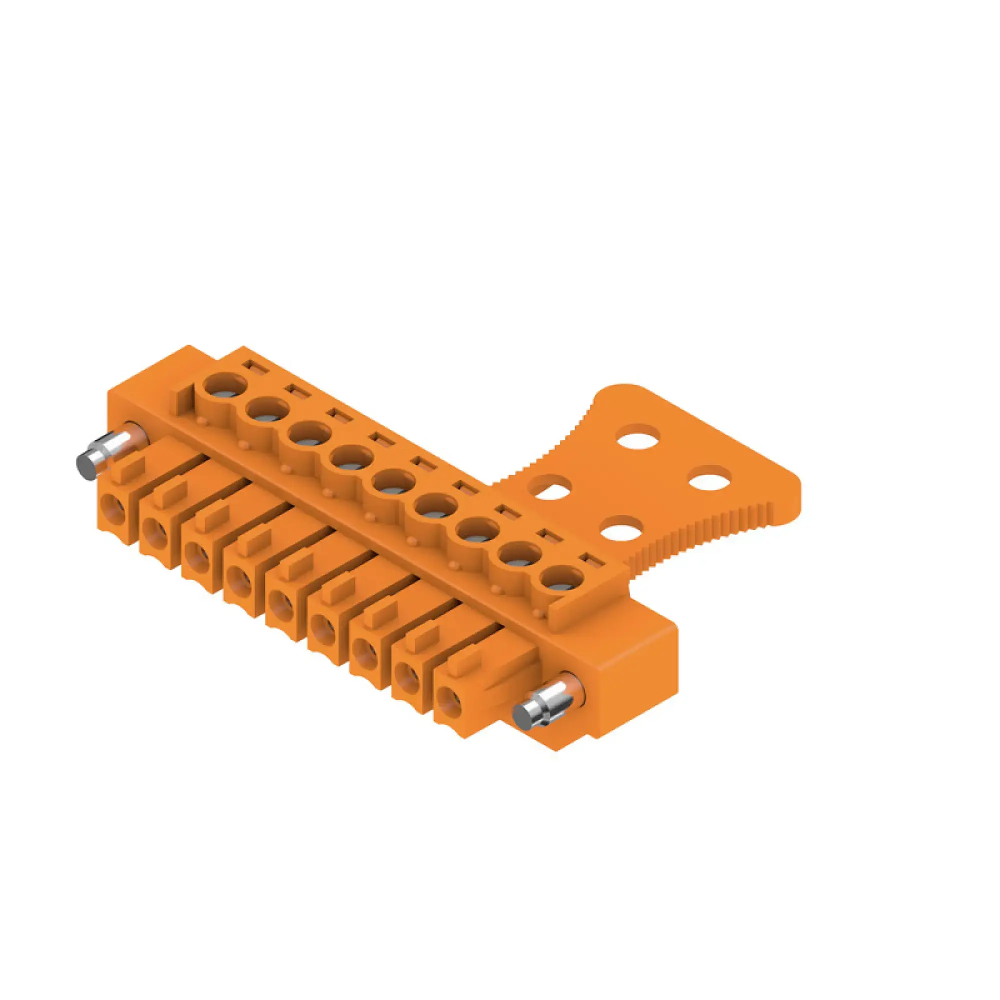 Weidmüller 1236600000 PCB connector (wire connection), 160 V, 17.5 A, Pitch in mm: 3.81, 1.5 mm², Number of poles: 9, Clamping yoke connection, Box (img_001)