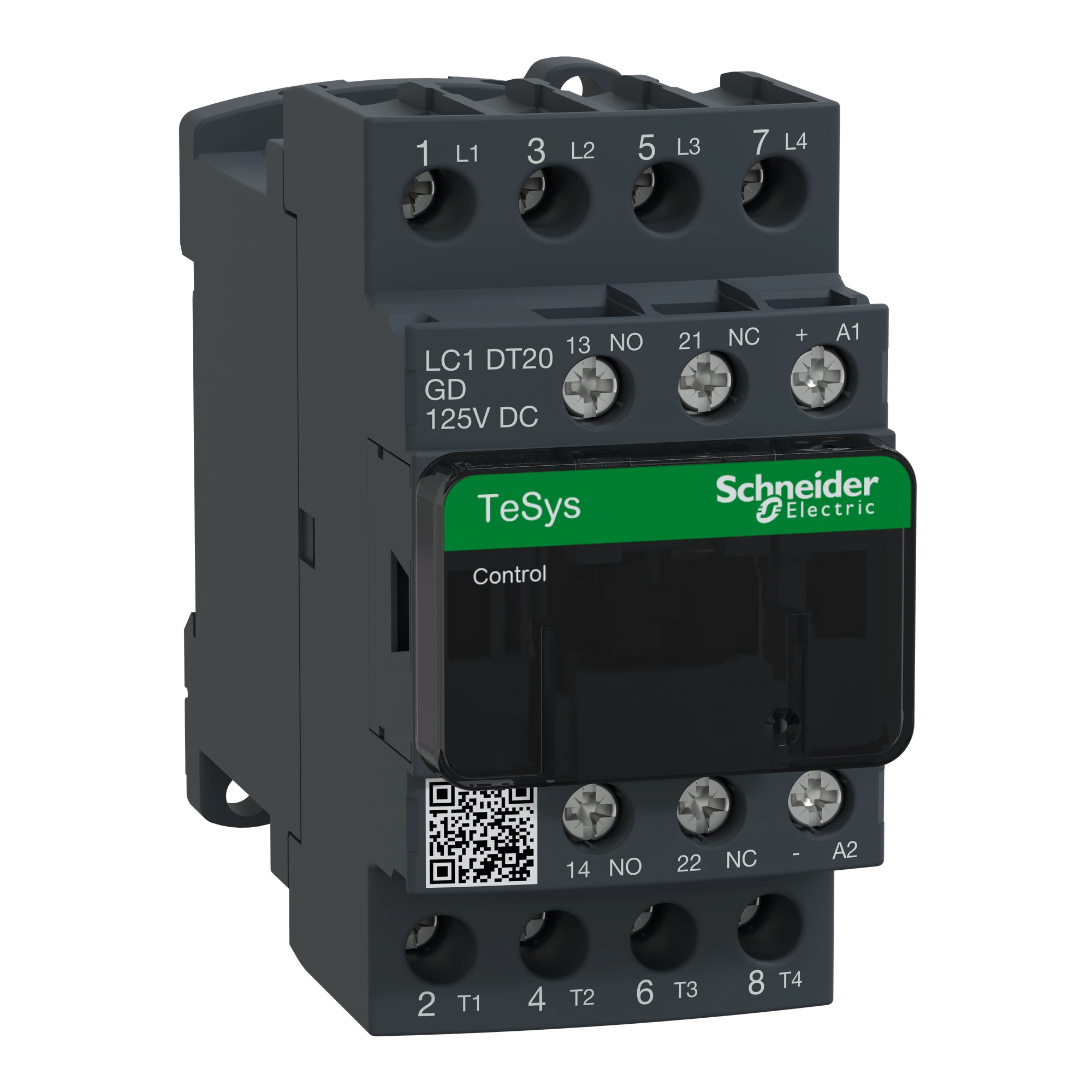 Schneider Electric LC1DT20GD Power contactor LC1D 4p, +1NO+1NC, Coil 125 V DC (img_001)