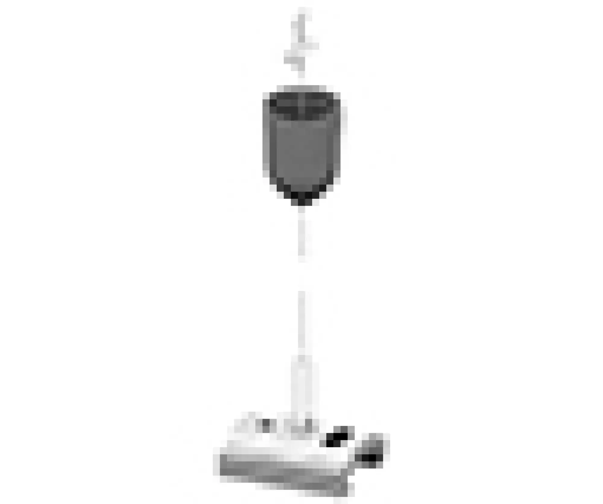 Performance iN Lighting 310793 Spanner mit Verschraubung, Baldachin aus Kunststoff, Stahlkabel Länge 3 m 310793 (img_001)