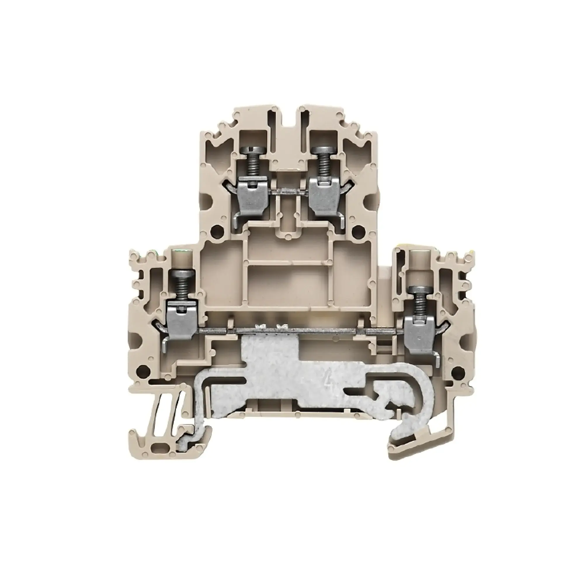 Weidmüller 1041650000 Multi-tier modular terminal, Screw connection, dark beige, 2.5 mm², 800 V, 800 V, Number of connections: 4, Number of levels: 2, TS 35, V-0, Wemid (img_001) Weidmüller 1041650000 Multi-tier modular terminal, Screw connection, dark beige, 2.5 mm², 800 V, 800 V, Number of connections: 4, Number of levels: 2, TS 35, V-0, Wemid (img_001)