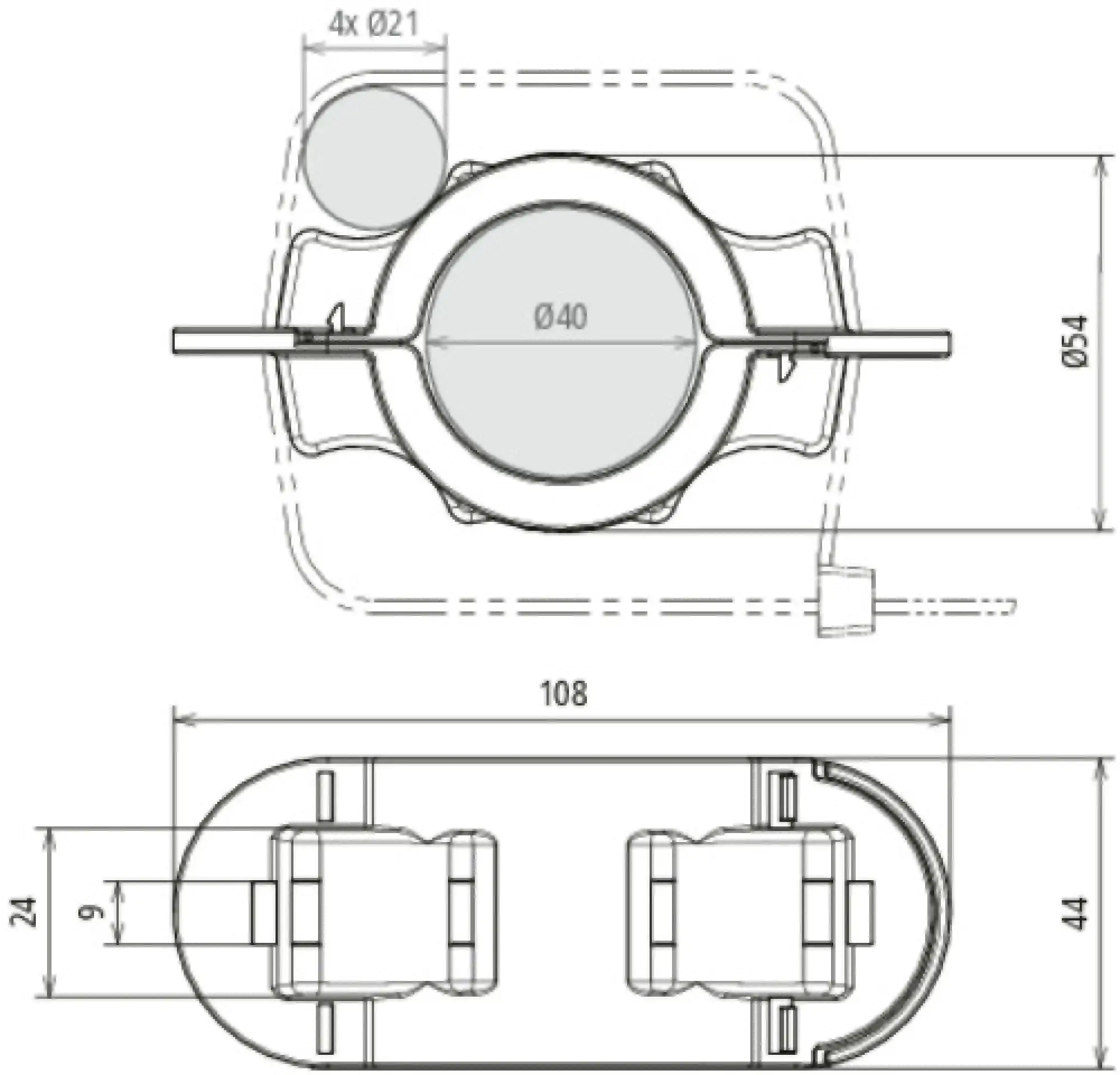 Dehn 819296 Fixing kit for HVI light plus Positioning aid for D 40 mm (img_004) Dehn 819296 Fixing kit for HVI light plus Positioning aid for D 40 mm (img_004)
