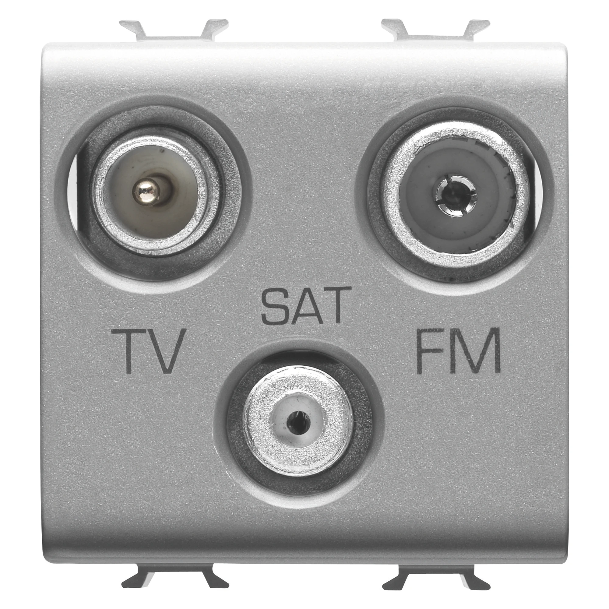 GEWISS GW14382 SOCKET-OUTLET TV-FM-SAT - DIRECT - 2 MODULES - TITANIUM - CHORUSMART (img_001)