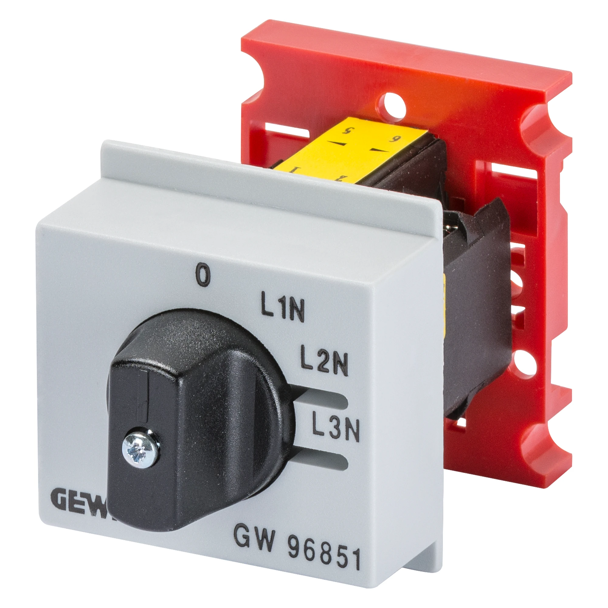 GEWISS GW96851 Voltmeter- Umschalter Reiheneinbaugeraet 230V 16A L/N 4 Stellungen 3TE (img_001)