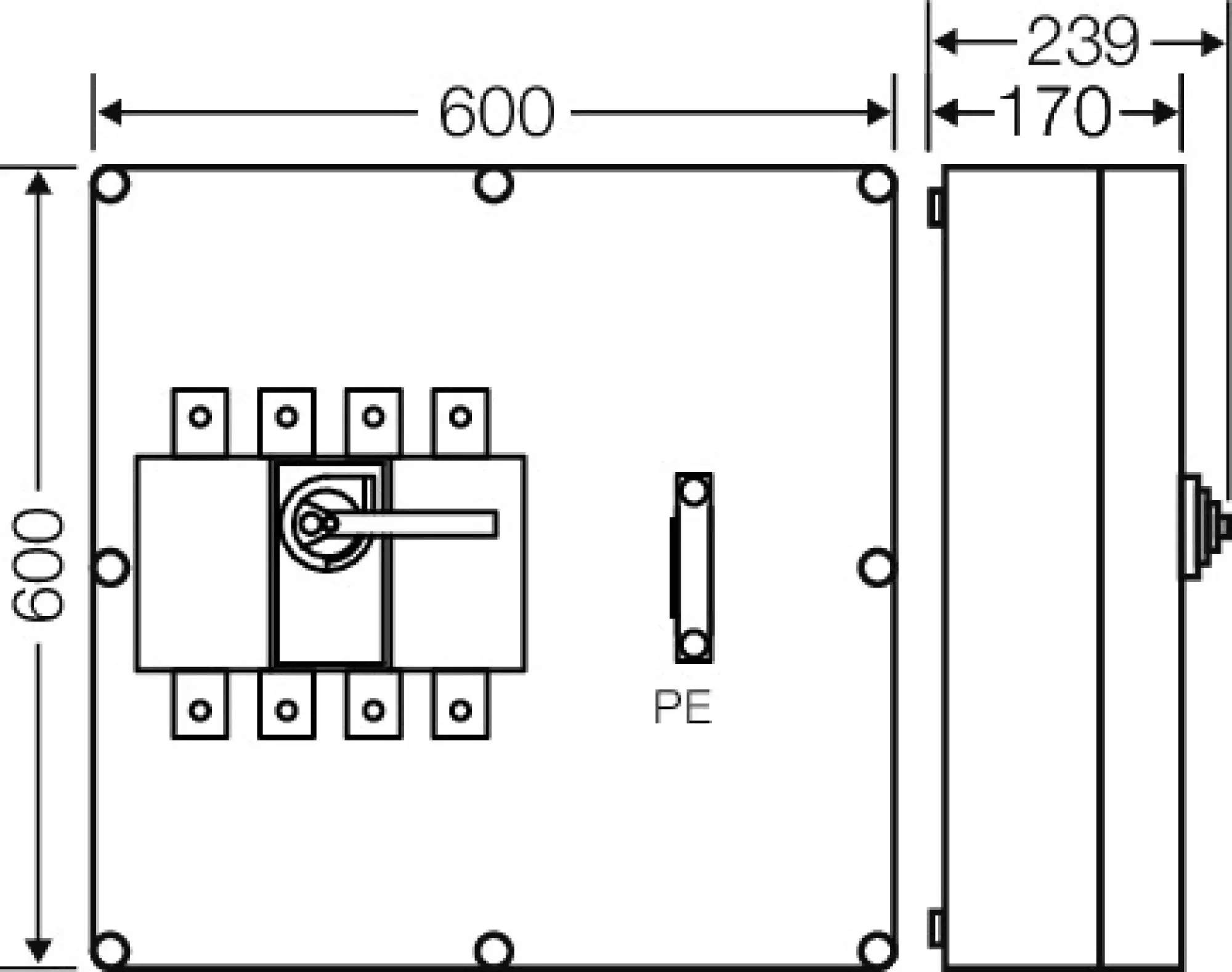 Hensel 20000589 Mi-Lasttrennschaltergehäuse 400A, 4polig + PE Mi 7846 (img_002) Hensel 20000589 Mi-Lasttrennschaltergehäuse 400A, 4polig + PE Mi 7846 (img_002)