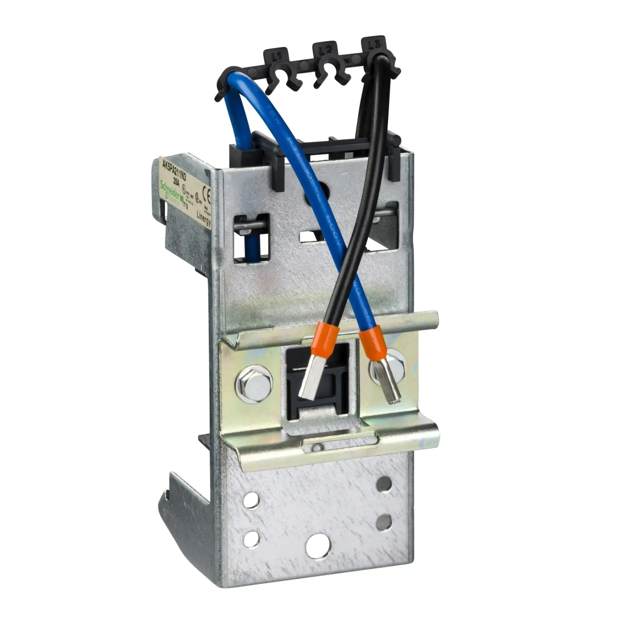 Schneider Electric AK5PA211N3 Busbar adapter, 25A, L3,N, +1 DIN rail 3TE (img_002) Schneider Electric AK5PA211N3 Busbar adapter, 25A, L3,N, +1 DIN rail 3TE (img_002)