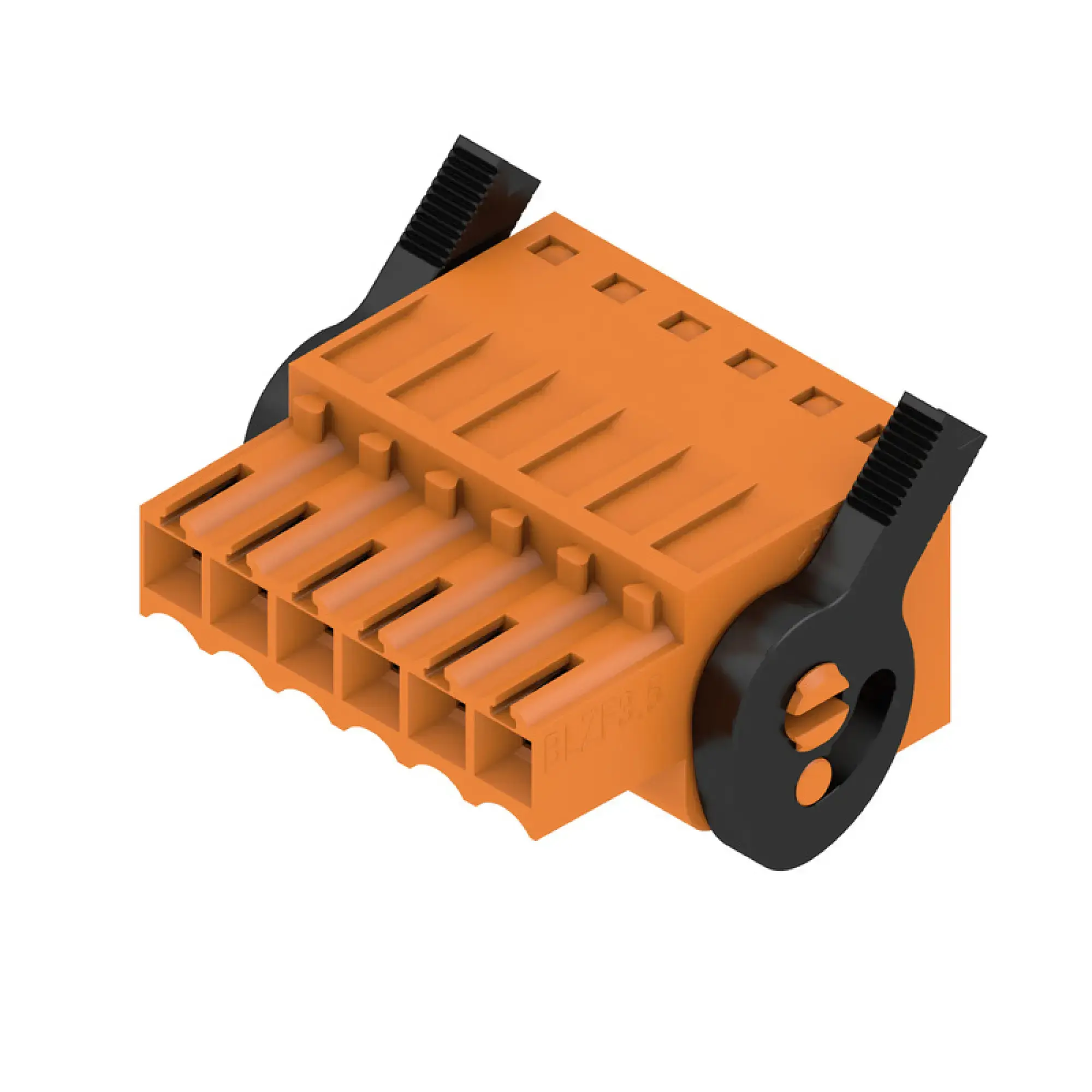 Weidmüller 1691610000 PCB connector (wire connection), 160 V, 14.5 A, Pitch in mm: 3.50, 1.5 mm², Number of poles: 6, Tension-clamp connection, Box BLZF 3.50/06/180LH SN OR BX (img_001) Weidmüller 1691610000 PCB connector (wire connection), 160 V, 14.5 A, Pitch in mm: 3.50, 1.5 mm², Number of poles: 6, Tension-clamp connection, Box BLZF 3.50/06/180LH SN OR BX (img_001)