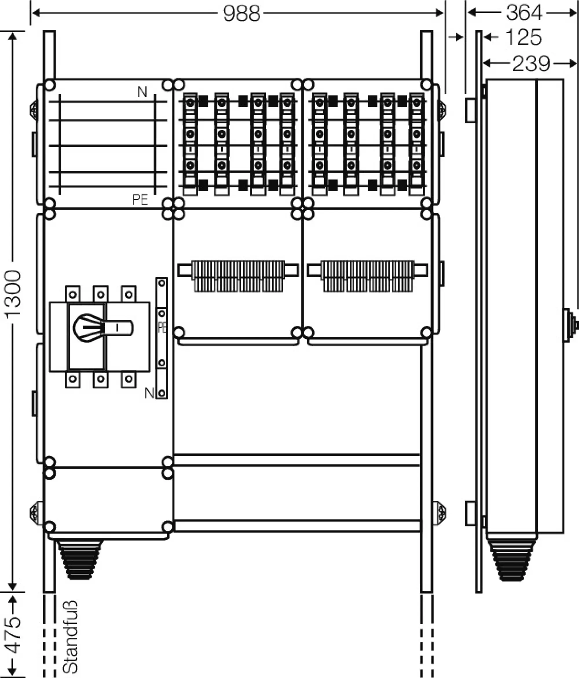 Hensel 65000132 Ladeverteiler für bis zu 8 Ladepunkte à 22kW Mi EV 22kW 8000 (img_002)