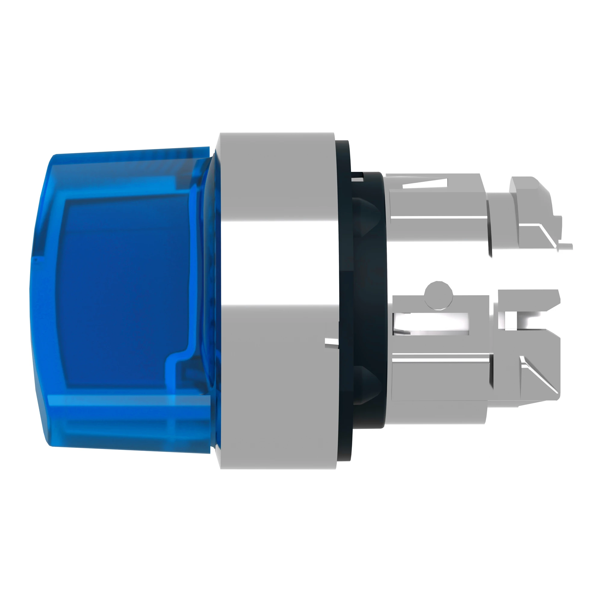 Schneider Electric ZB4BK1463 Illuminated Selector Switch, Front Element, Harmony XB4, Metal, 22mm, Blue, for Universal LED, 2 Positions, Momentary (img_008)