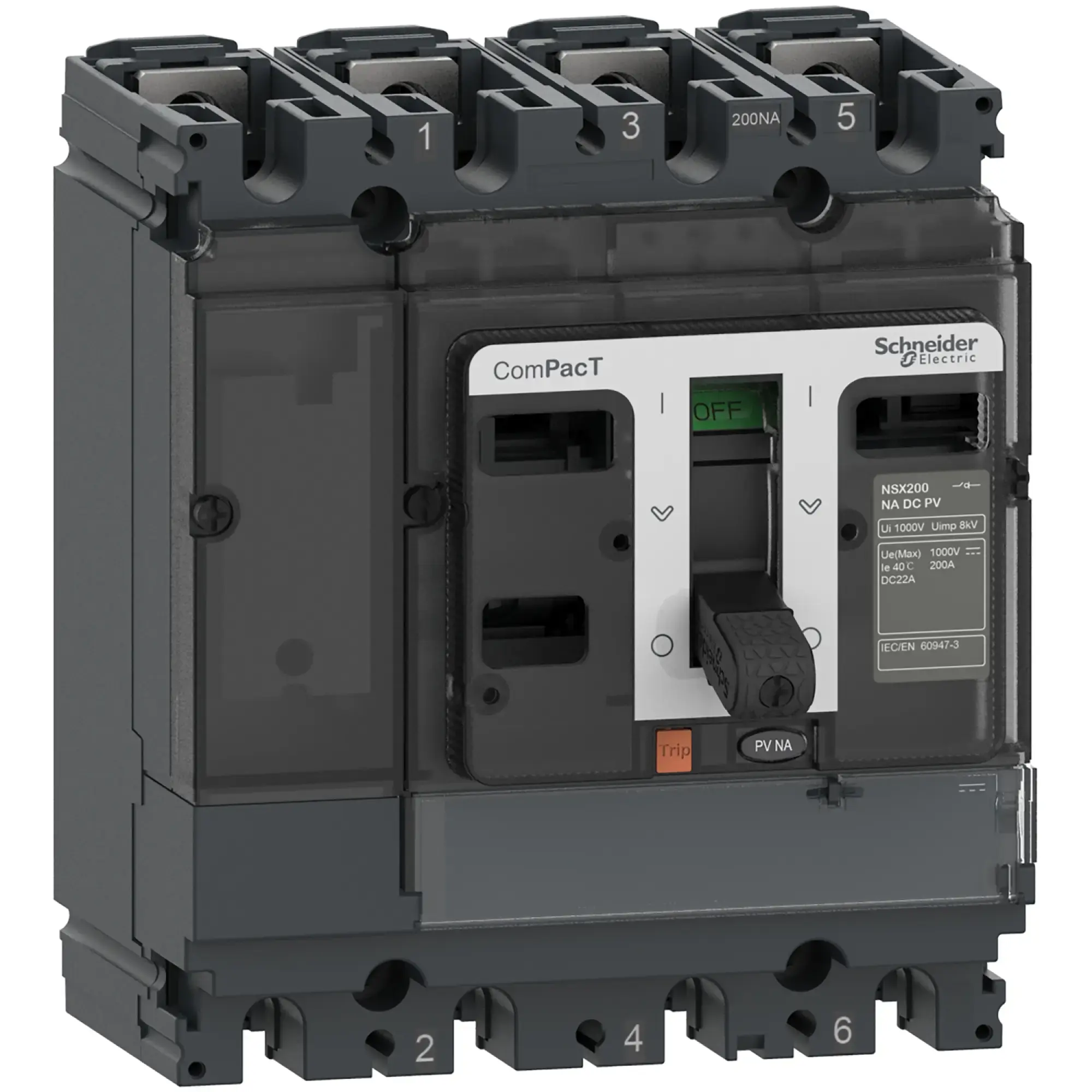 Schneider Electric C104100D1S Load disconnect switch ComPacT NSX100NA DC PV, 100 A, 4P (img_002)